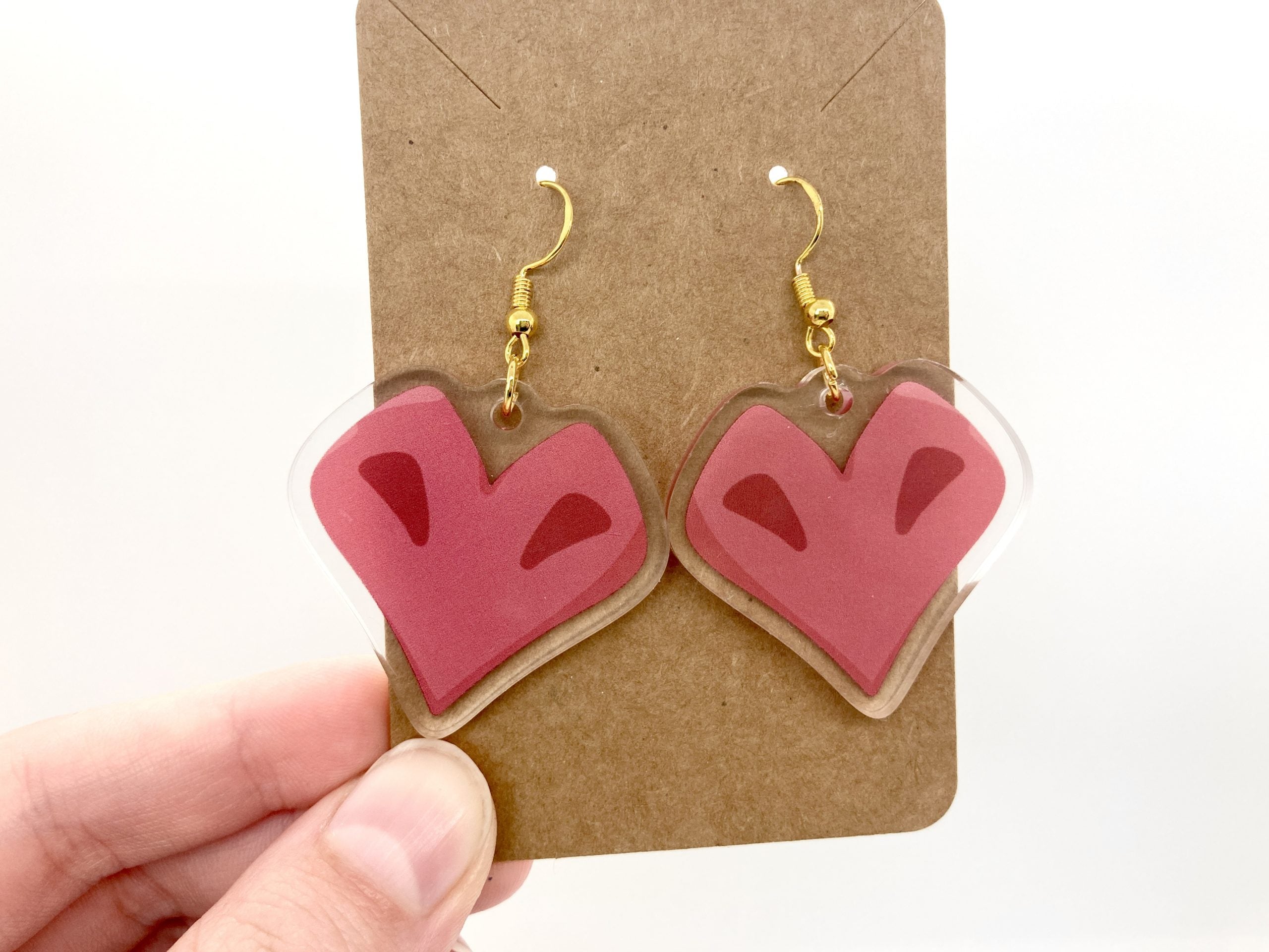 Hardcore Heart Acrylic Earrings