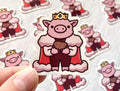 Tiny Potato Techno Vinyl Sticker