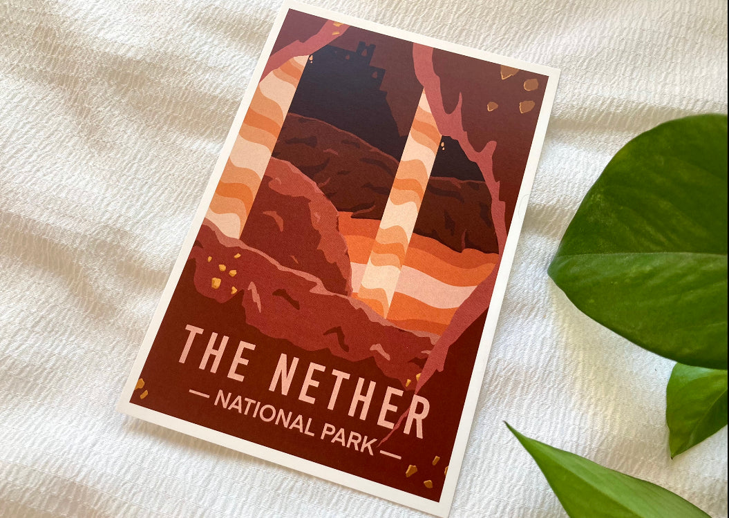 MC Block Game National Parks Mini Art Prints