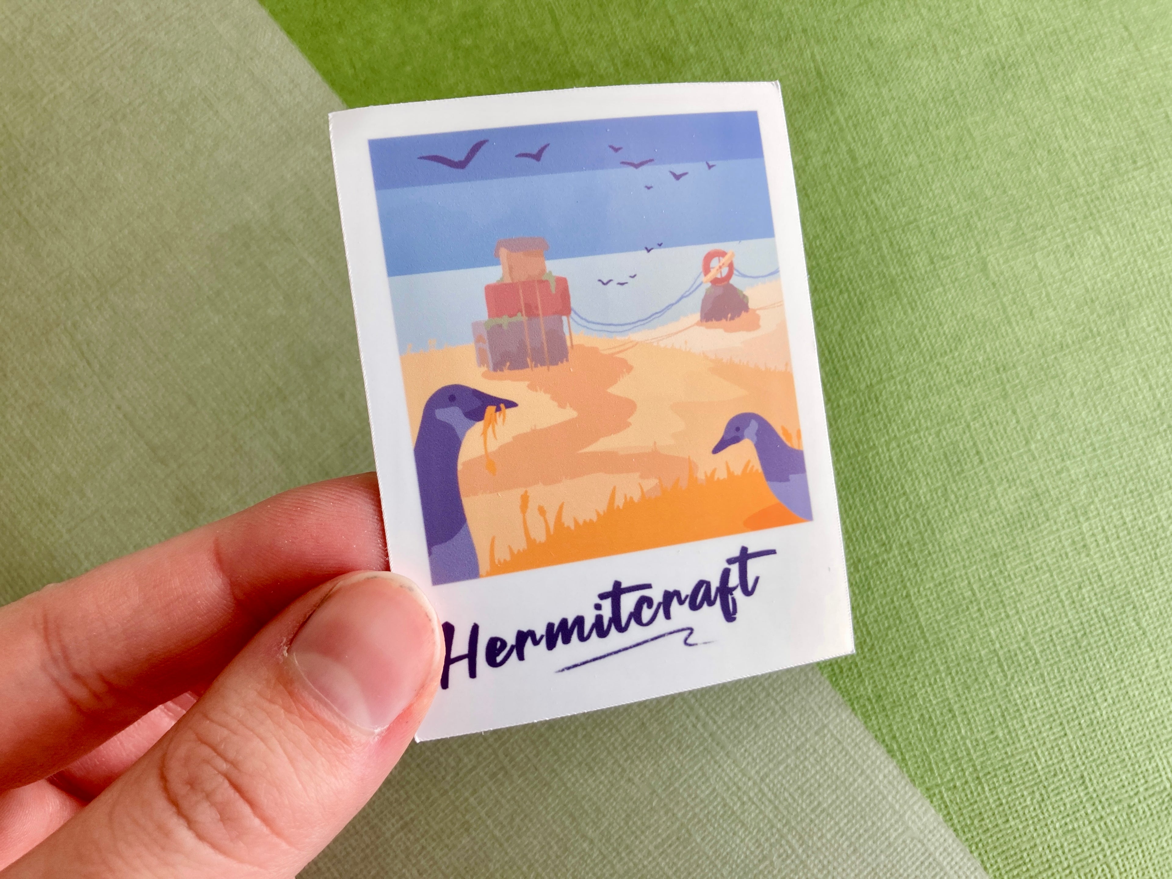 Mumbo's Goose Base Polaroid Vinyl Sticker