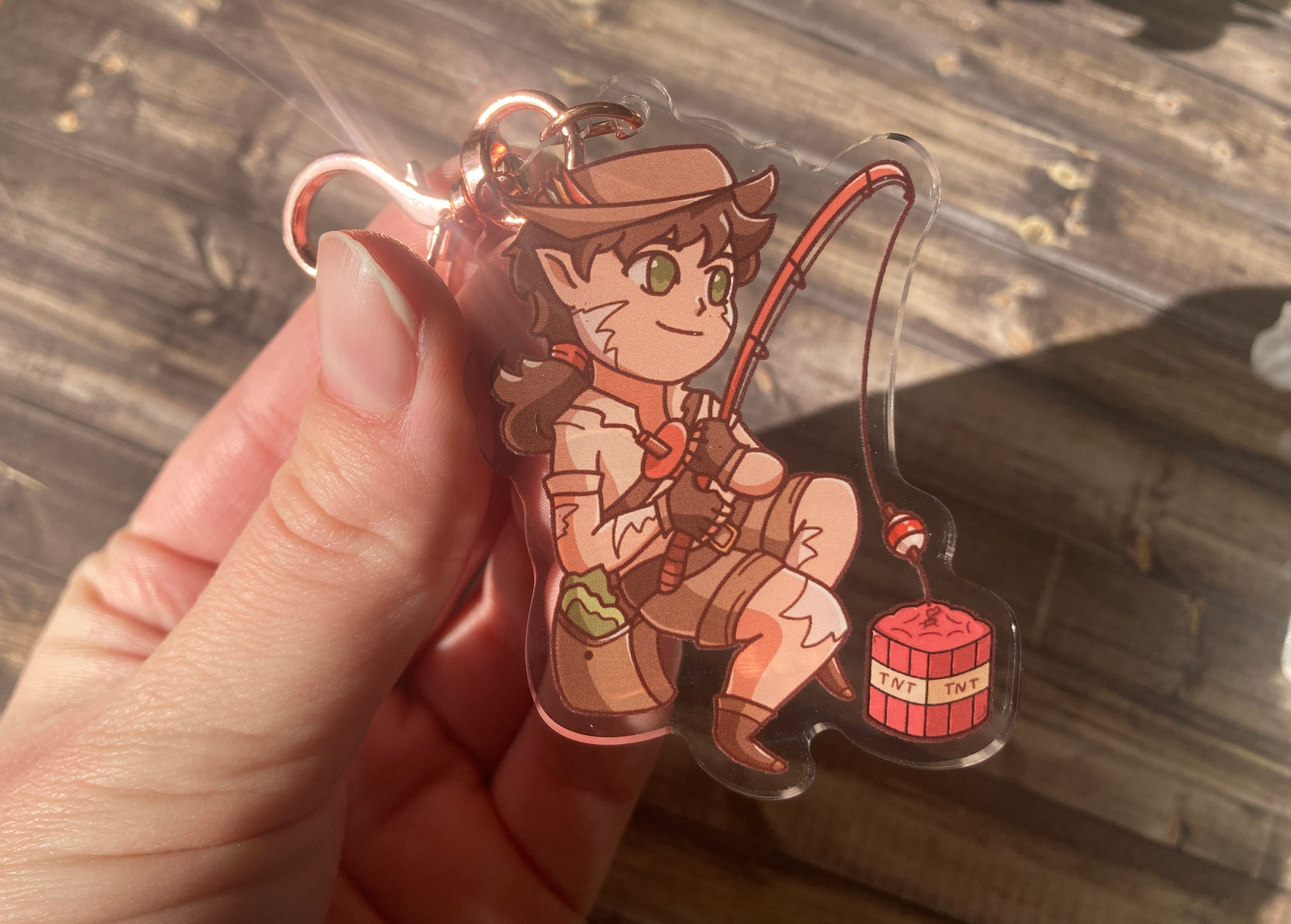 Scar Fishing Acrylic Keychain