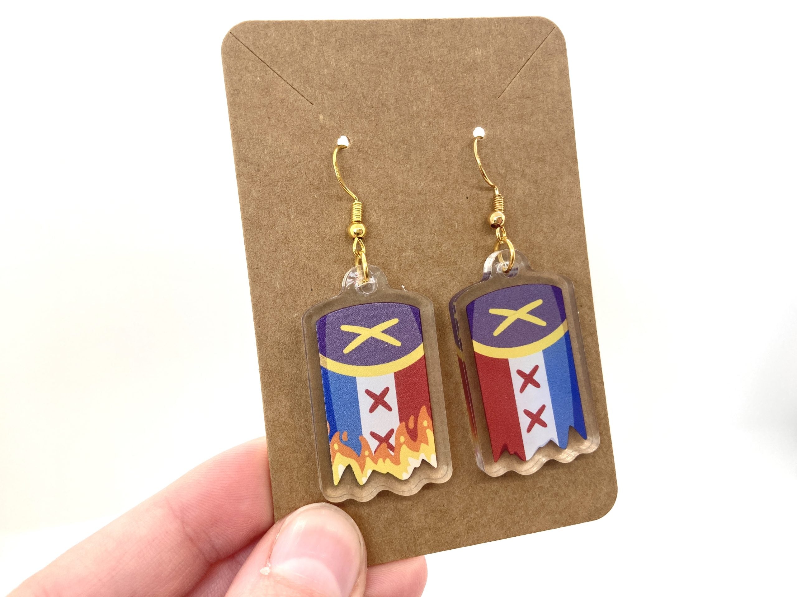 L'Manburg Flag Acrylic Earrings