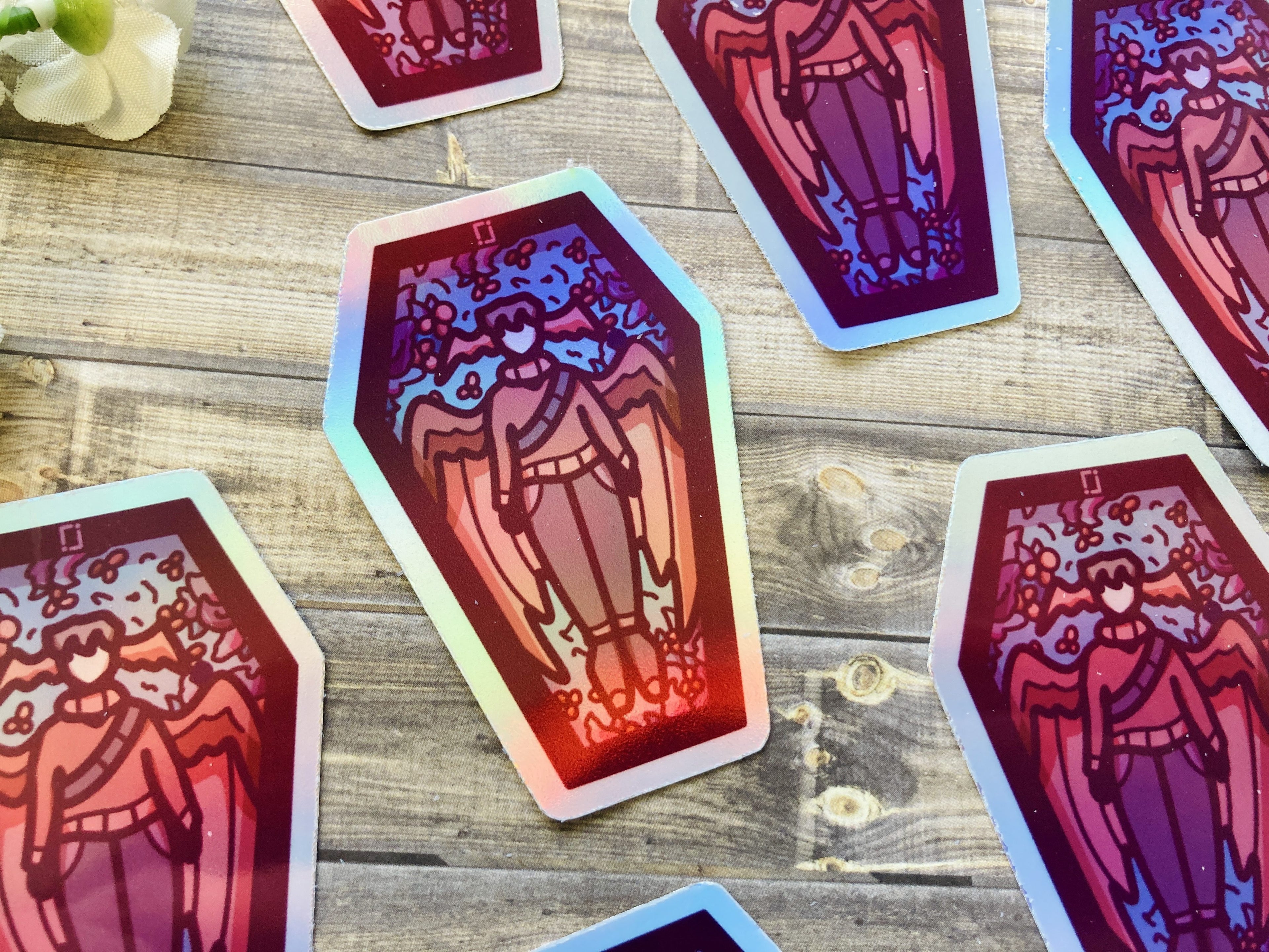 Watcher Coffin Vinyl Sticker