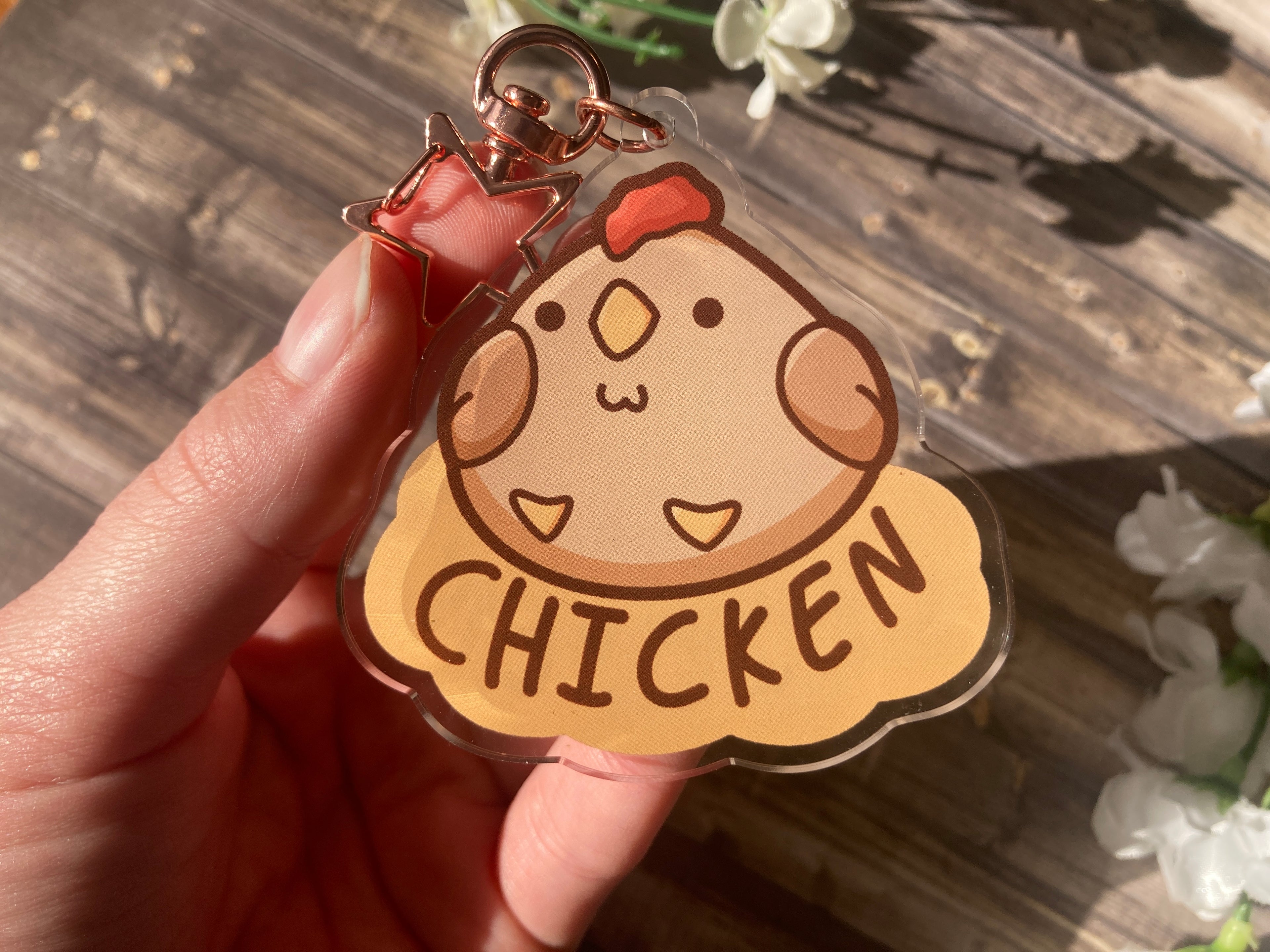 Fat Cute Acrylic Keychain