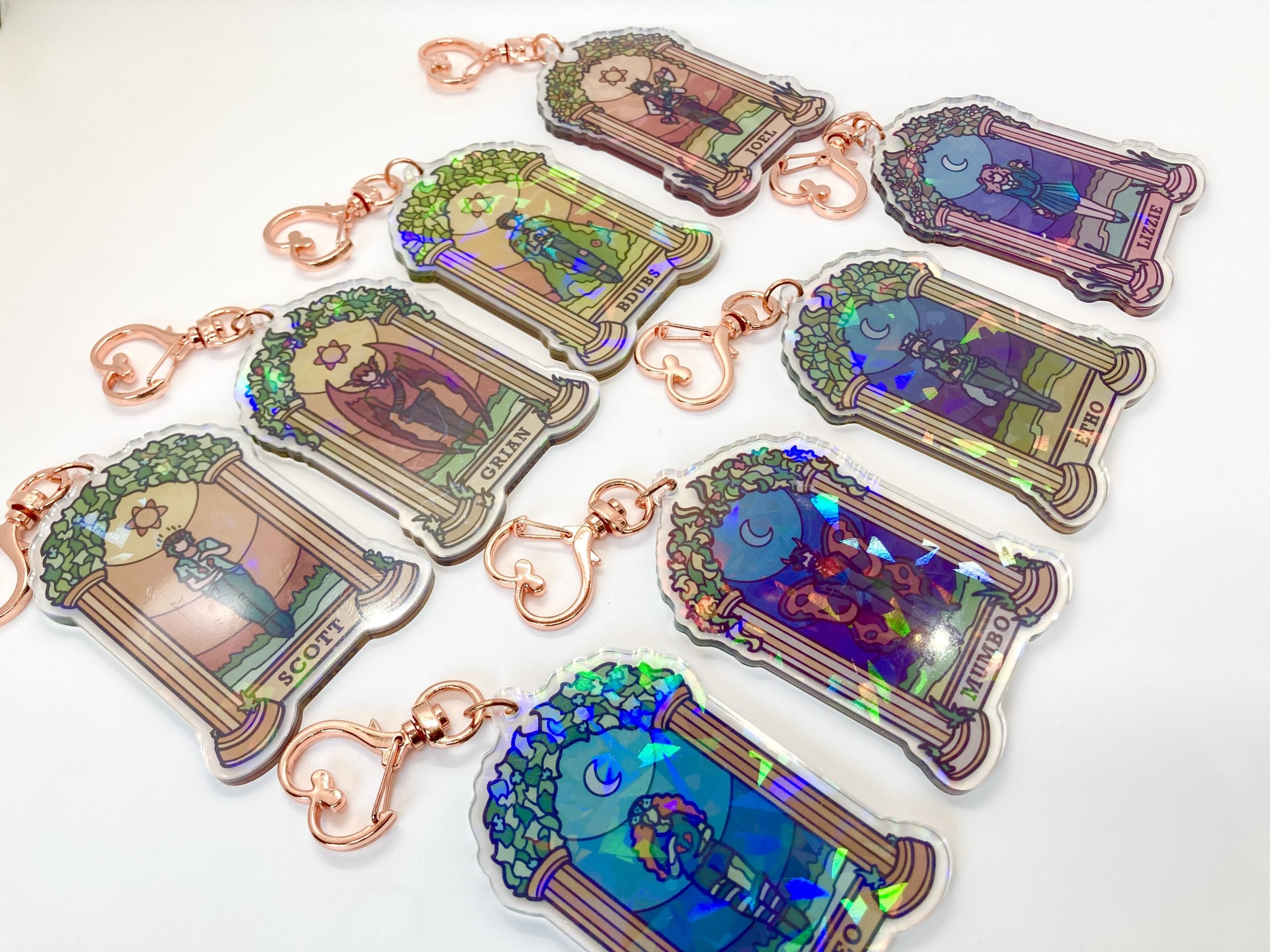 Pt 2 Life Series Duo Holographic Keychains
