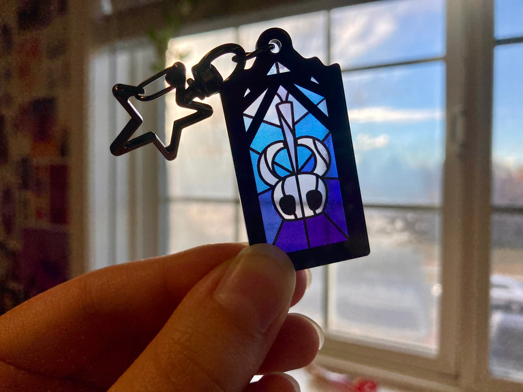 Knight Stained Glass Keychains
