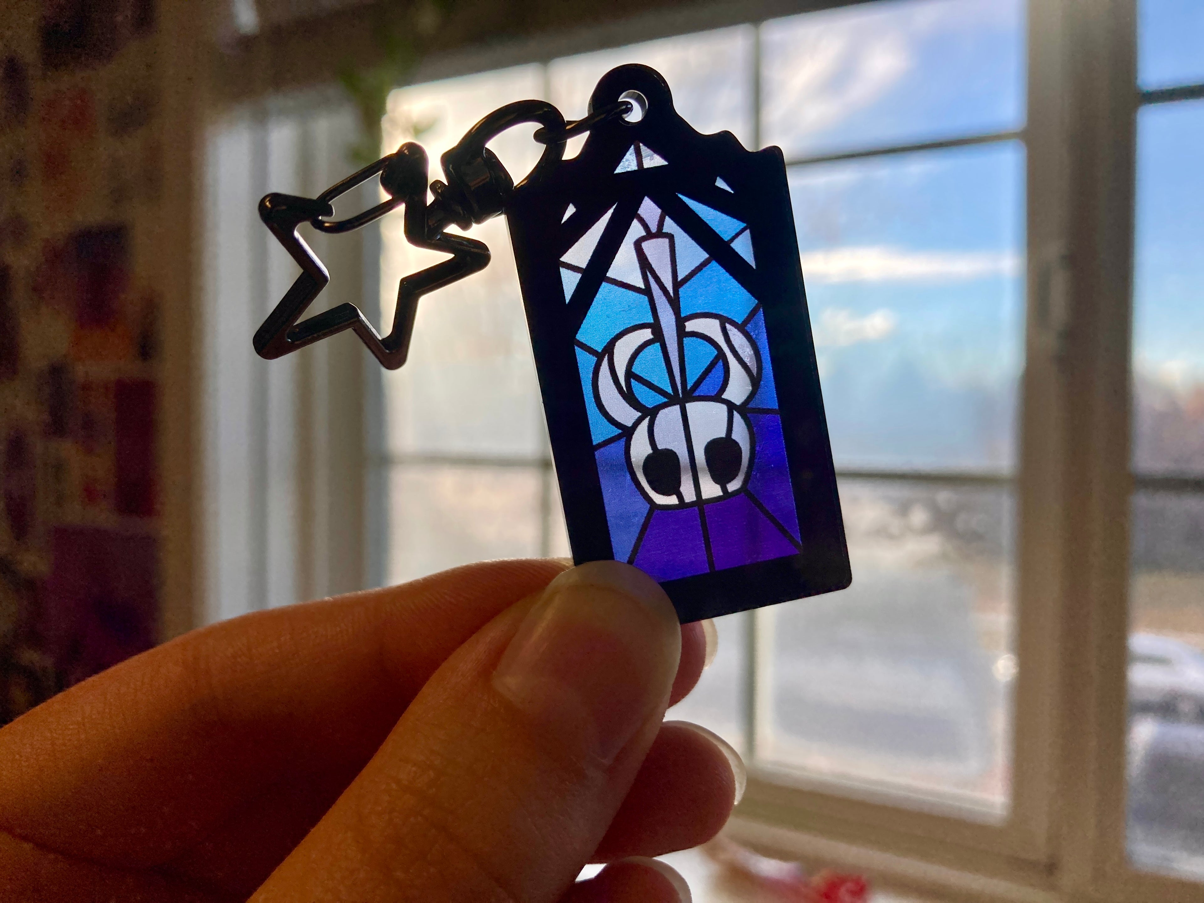 Knight Stained Glass Keychains
