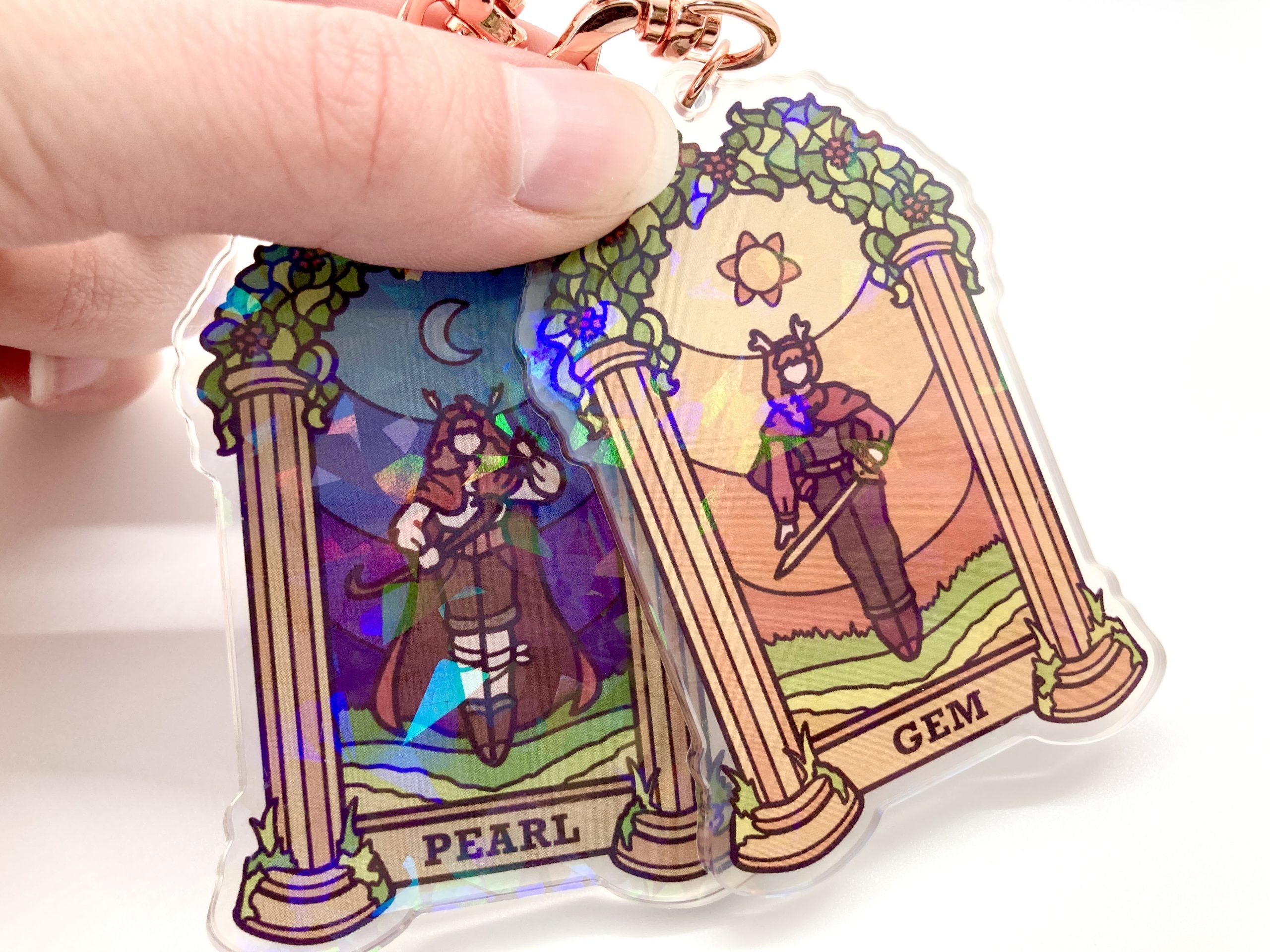 Life Series Duo Holographic Keychains