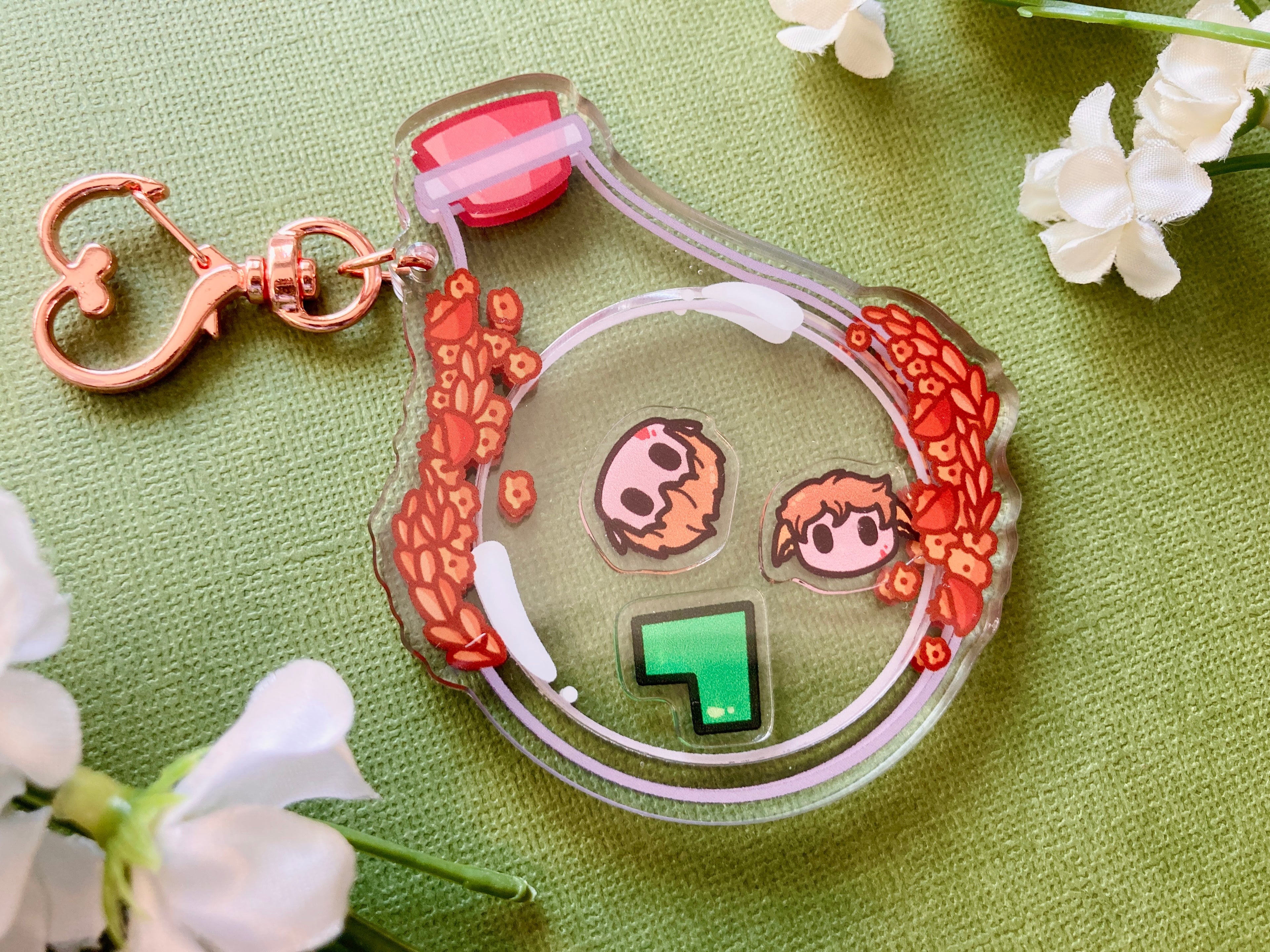 Jimmy and Tango Shaker Acrylic Keychain