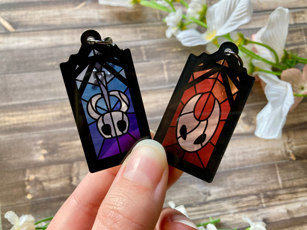 Knight Stained Glass Keychains