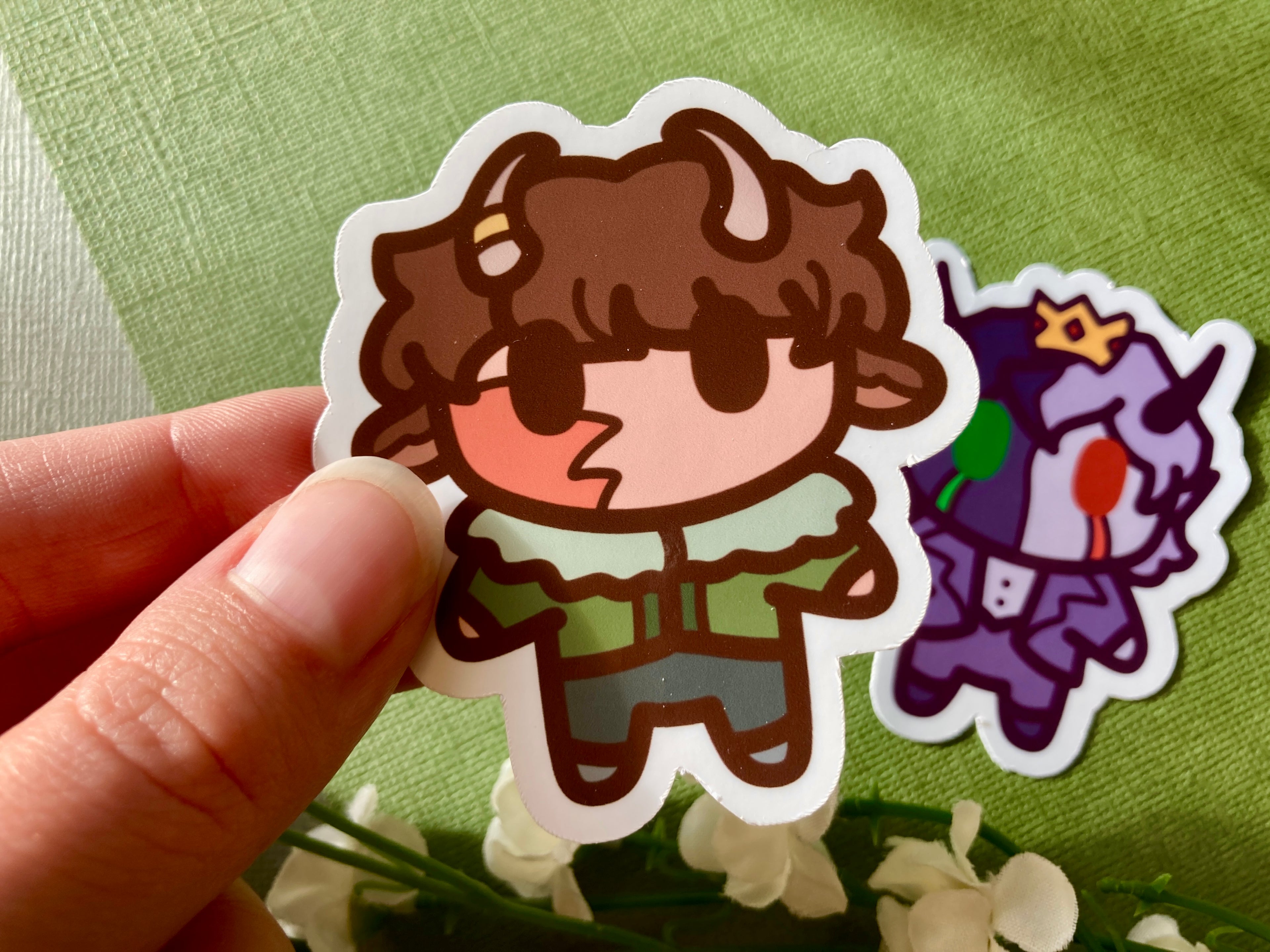 Bee Duo Magnet Keychains & Stickers