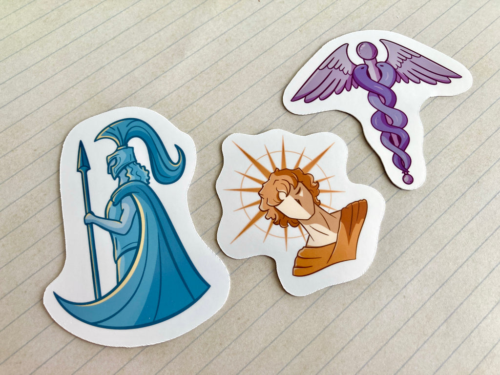 Greek Mythology Gods Vinyl Stickers
