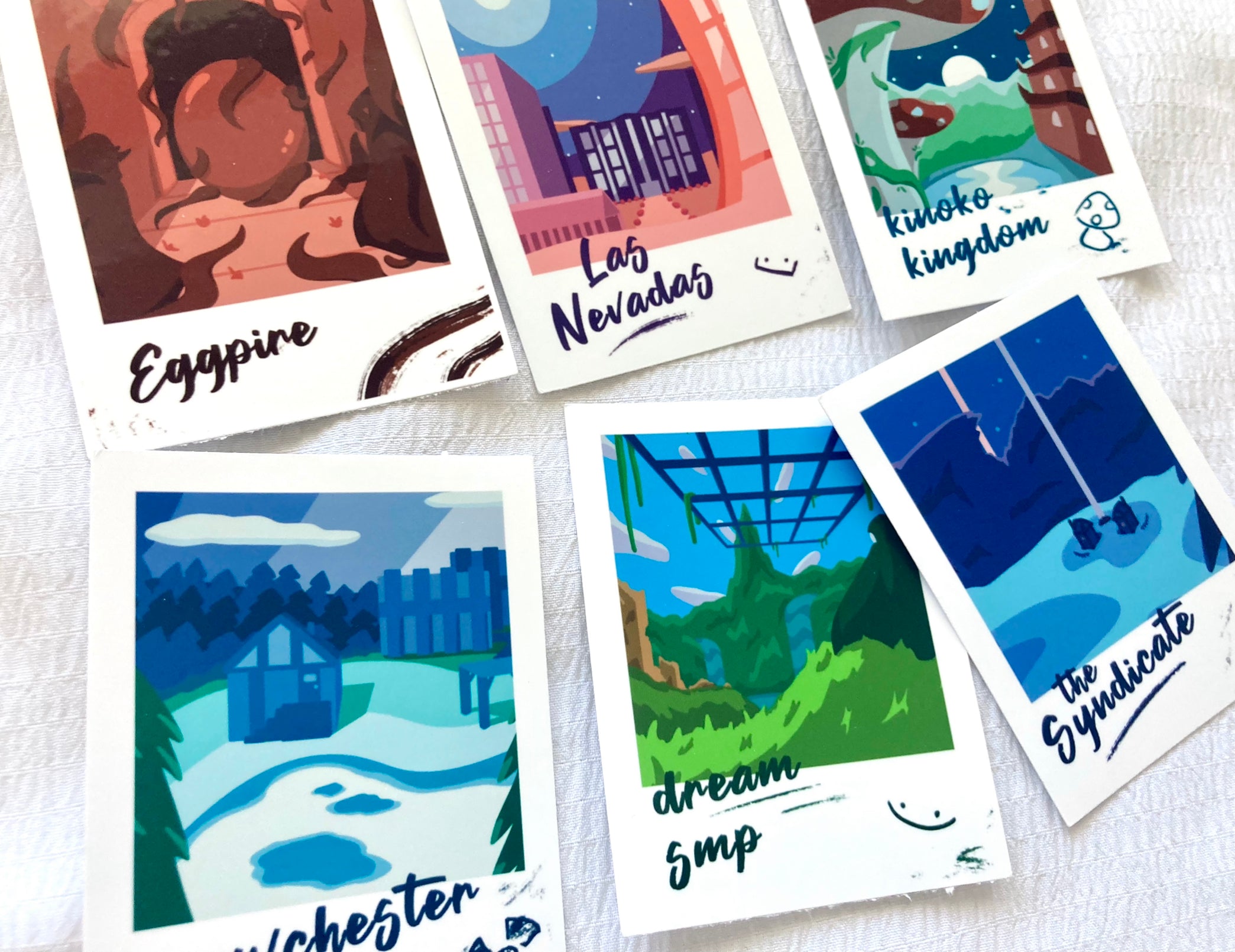 DSMP Location Polaroid Vinyl Stickers