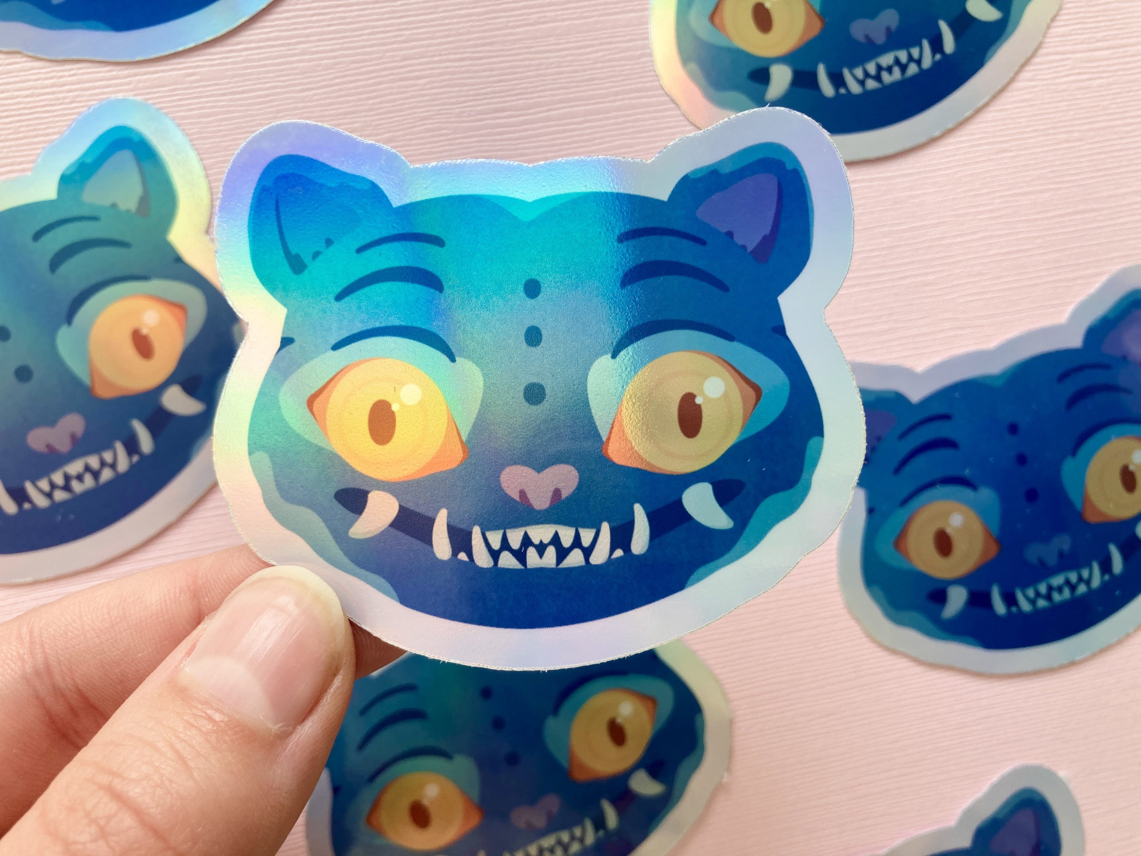 Kpop Tiger Holographic Sticker