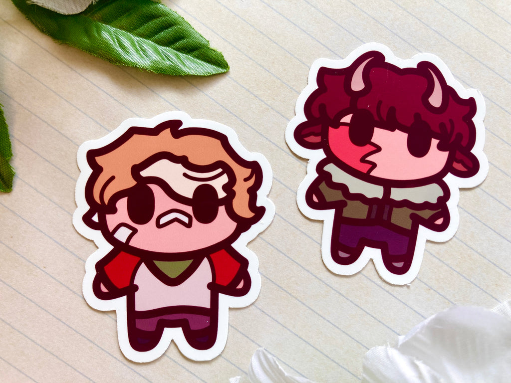 Clingy Duo Magnet Keychains & Stickers