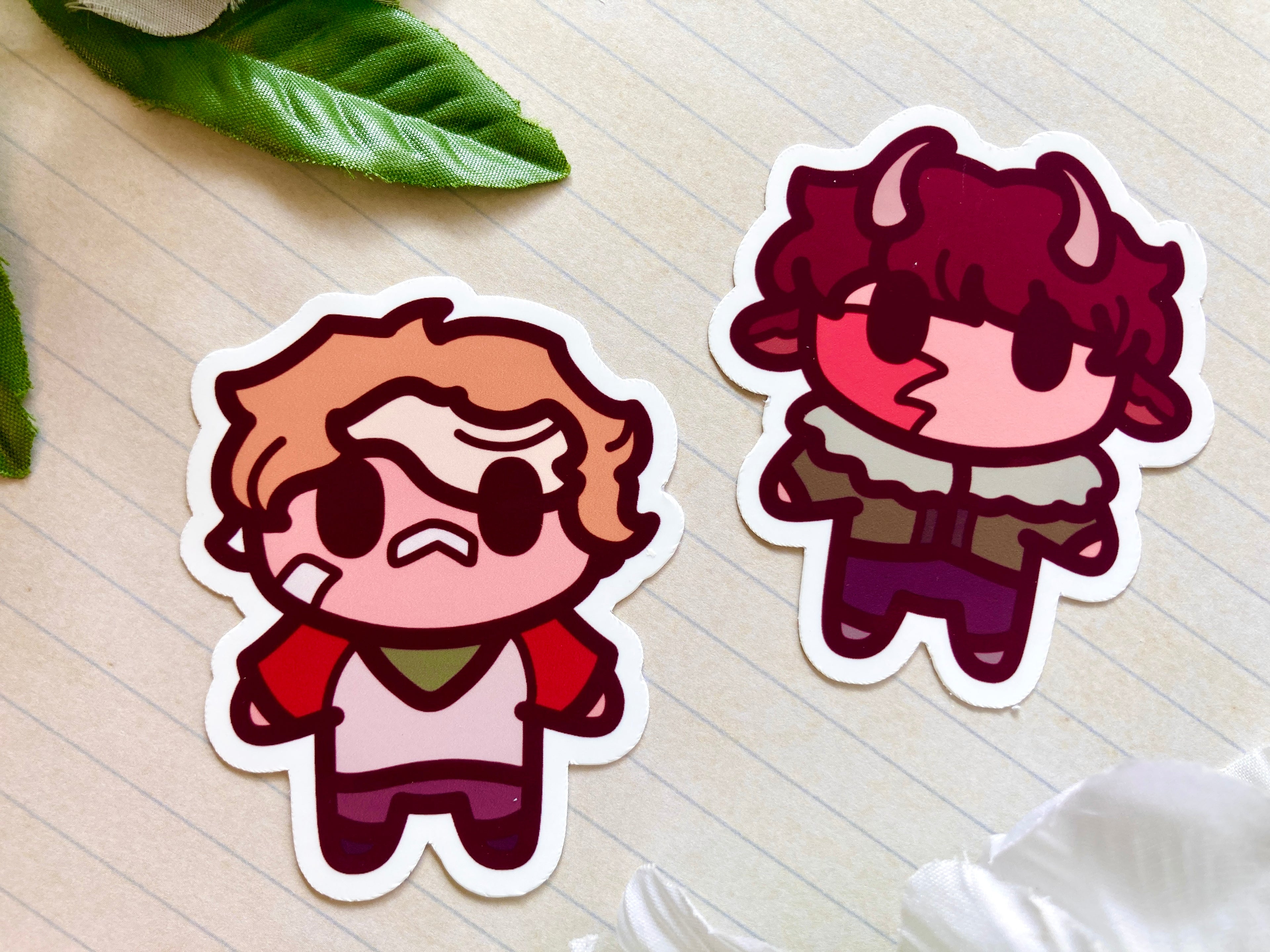 Clingy Duo Magnet Keychains & Stickers