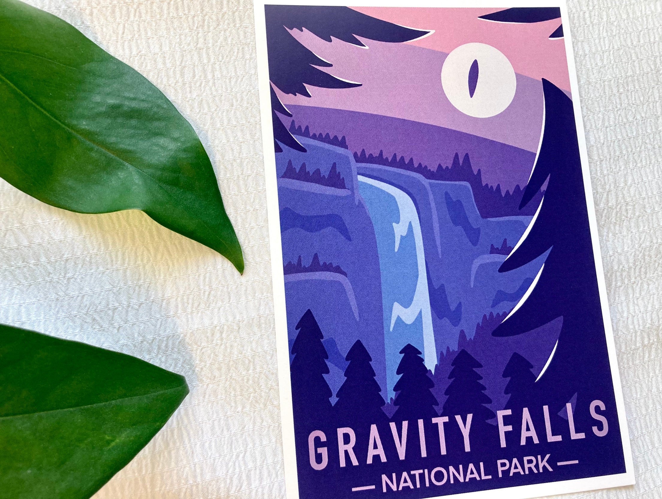 Purple Moon Gravity National Park Mini Art Print