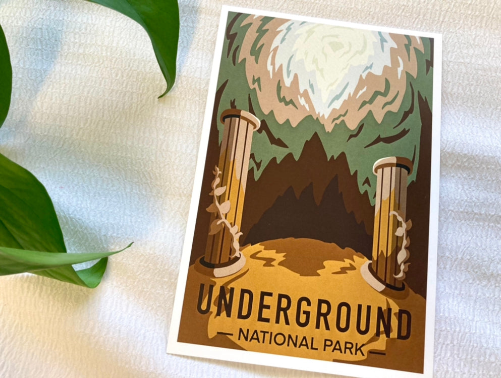 Underground National Park Mini Art Print
