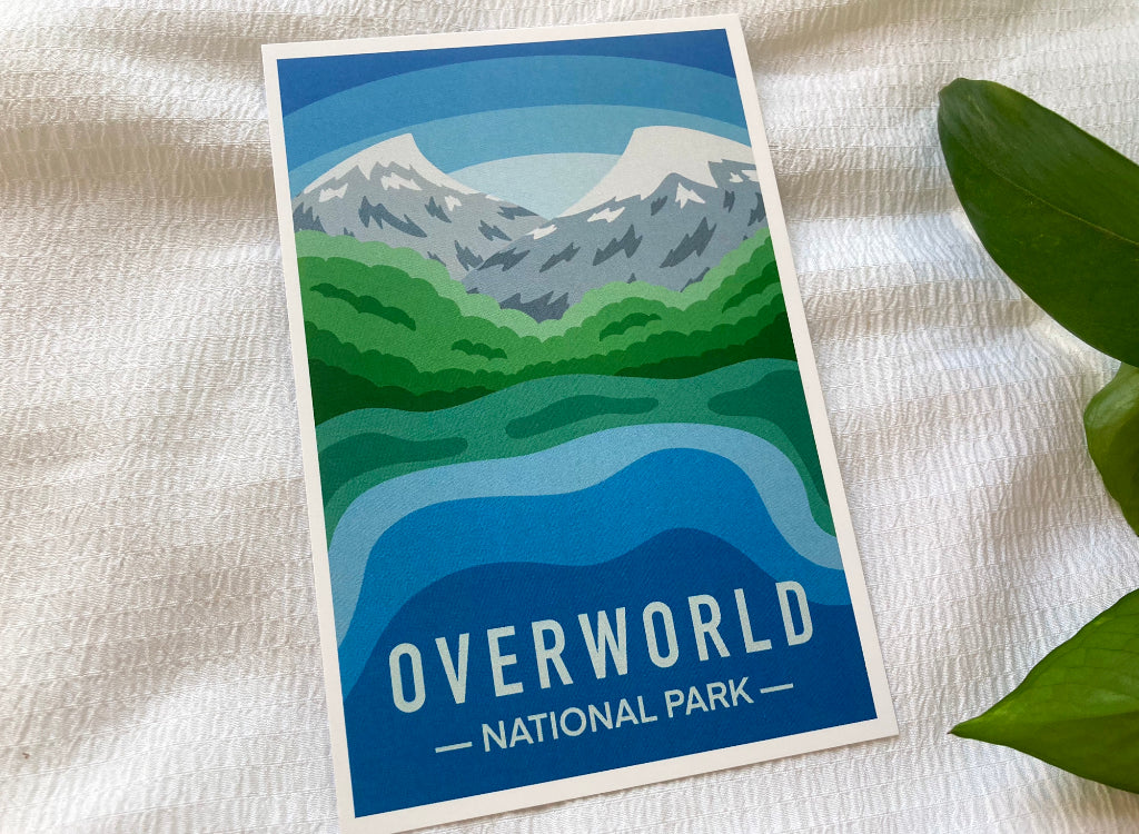 MC Block Game National Parks Mini Art Prints