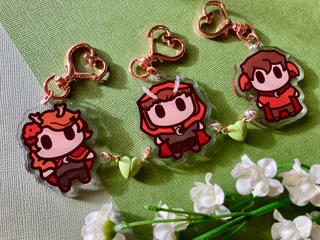 Villies Magnets Keychains & Stickers