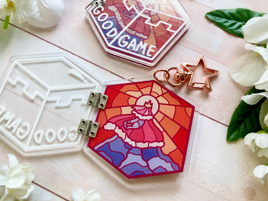 Good Game Techno Hinged Keychain