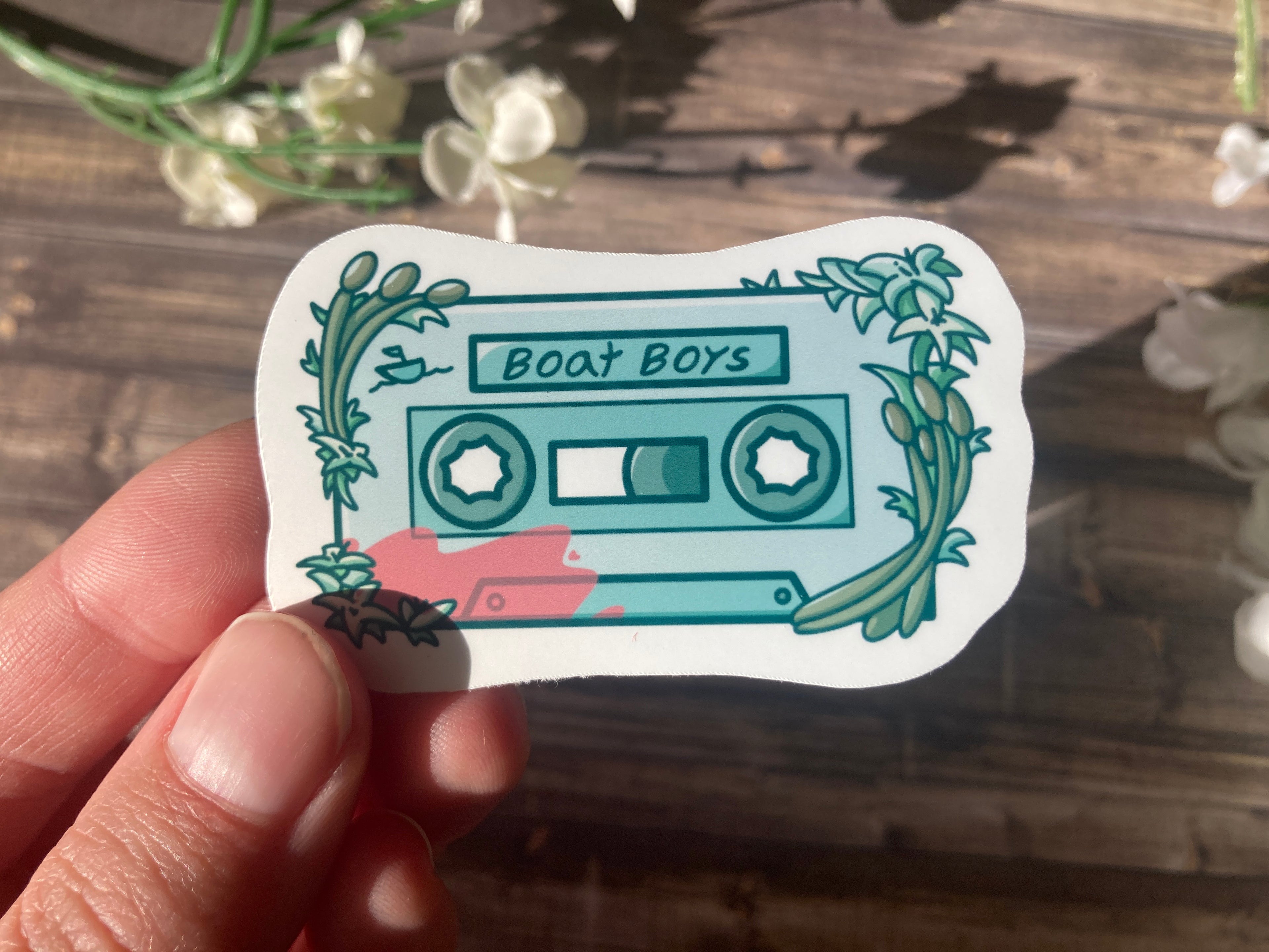 Boat Boys Cassette Tape Vinyl Sticker