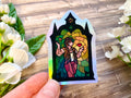 Joel Stained Glass Holographic Sticker