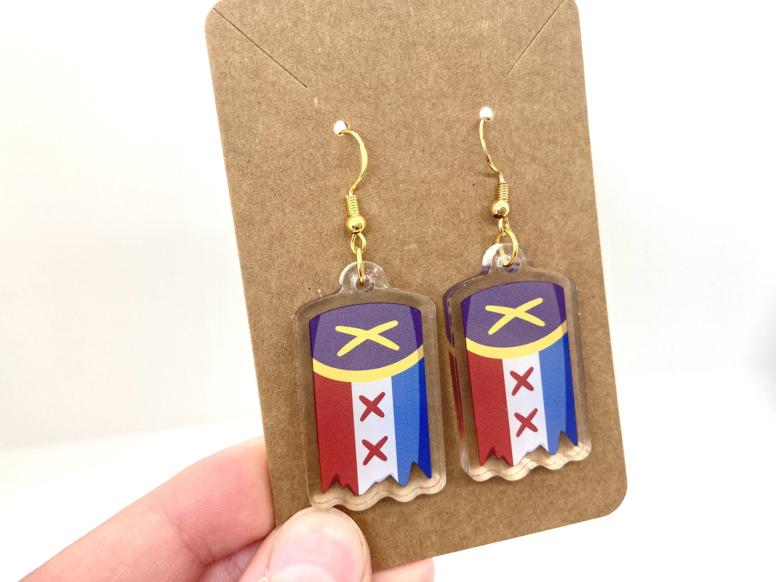 L'Manburg Flag Acrylic Earrings
