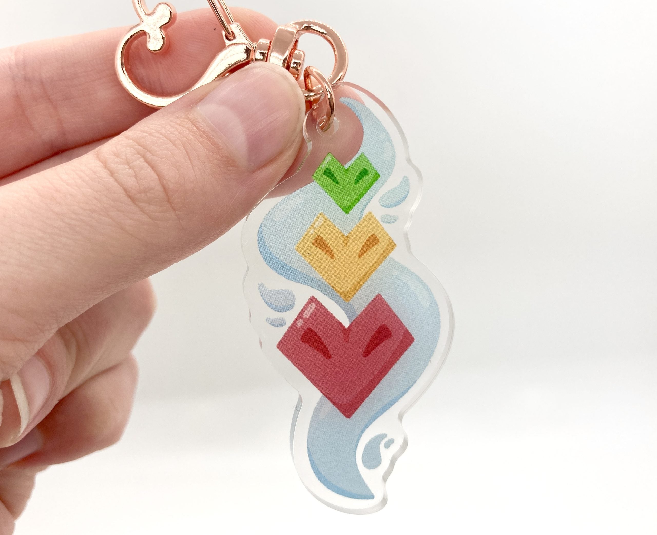 Life Hearts Acrylic Keychain
