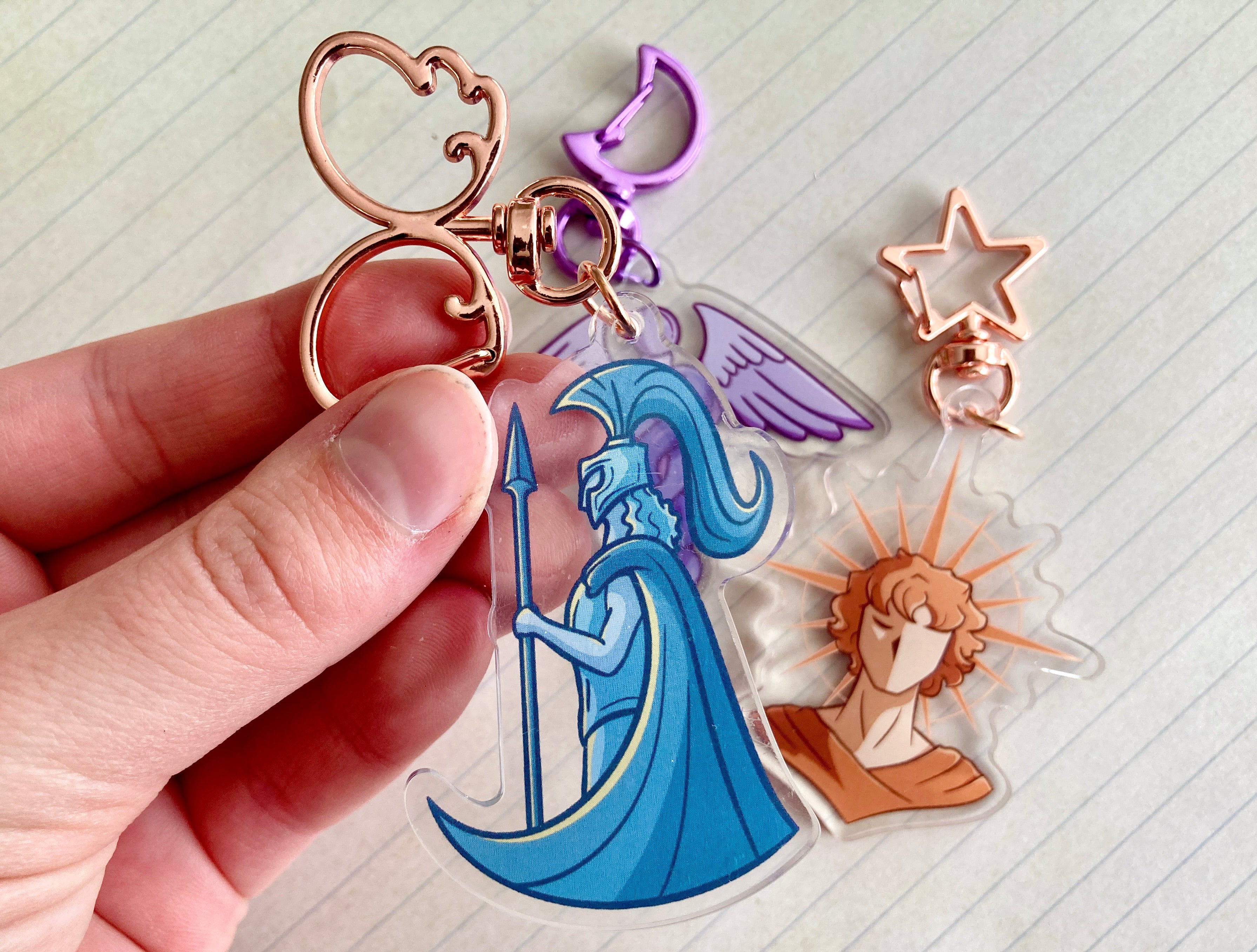 Greek Mythology Gods Acrylic Keychains