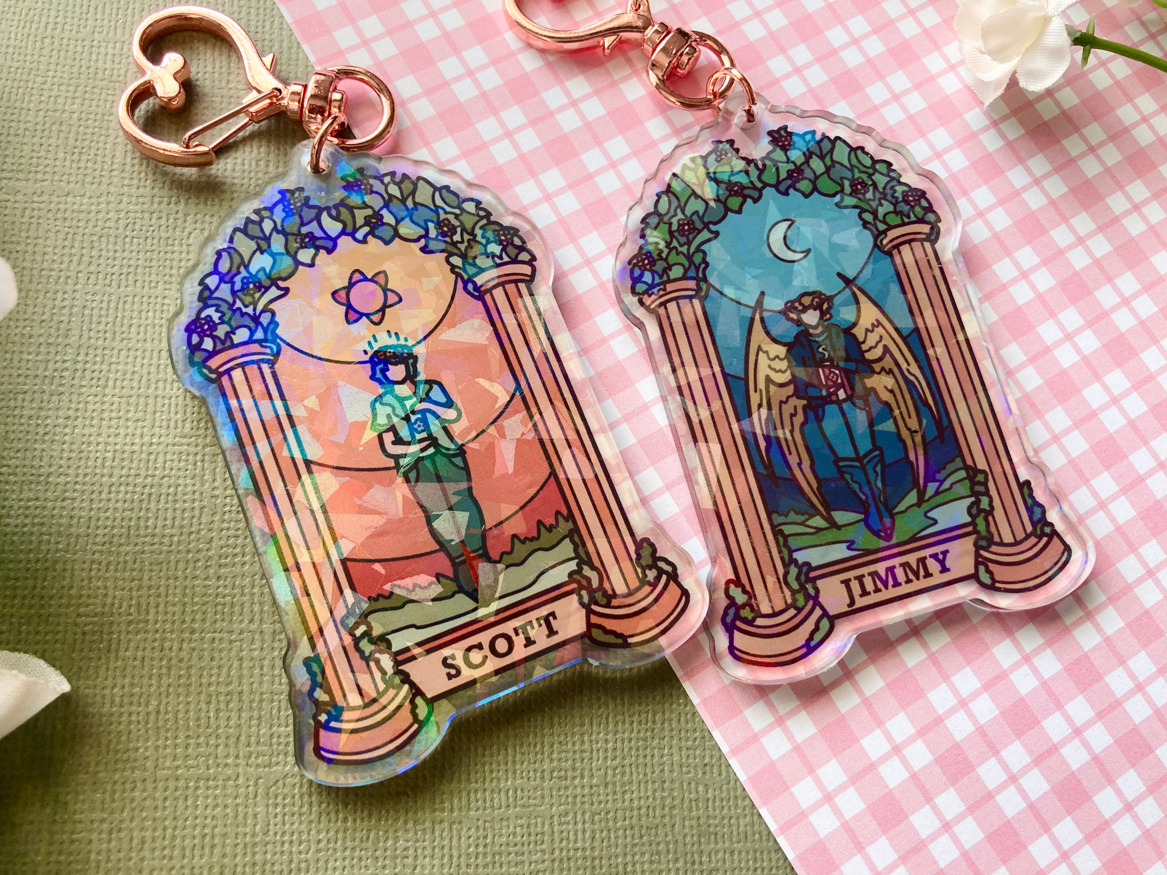 Jimmy + Scott Duo Holographic Keychains