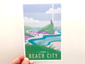 Beach Town Mini Art Print