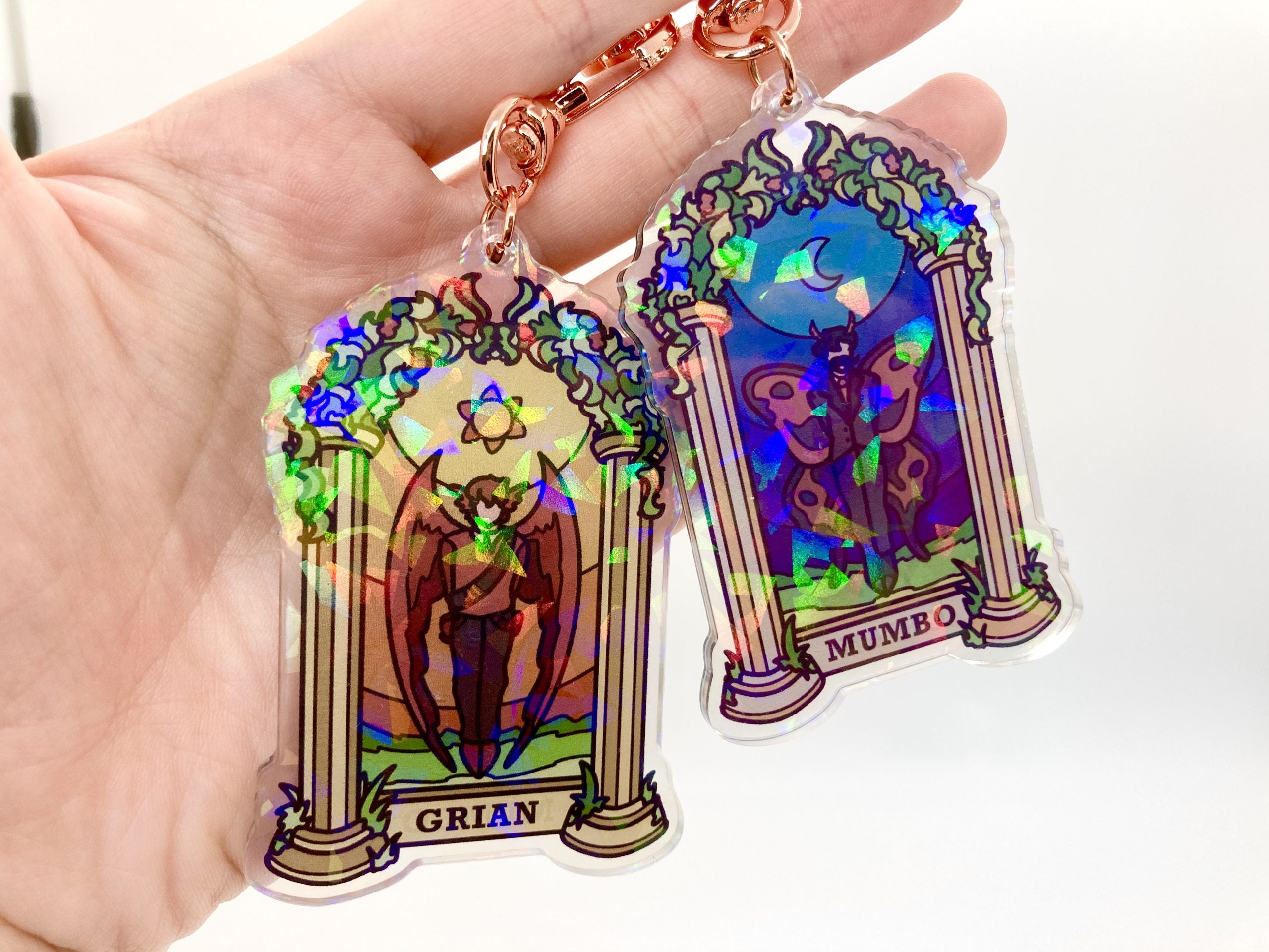 Pt 2 Life Series Duo Holographic Keychains