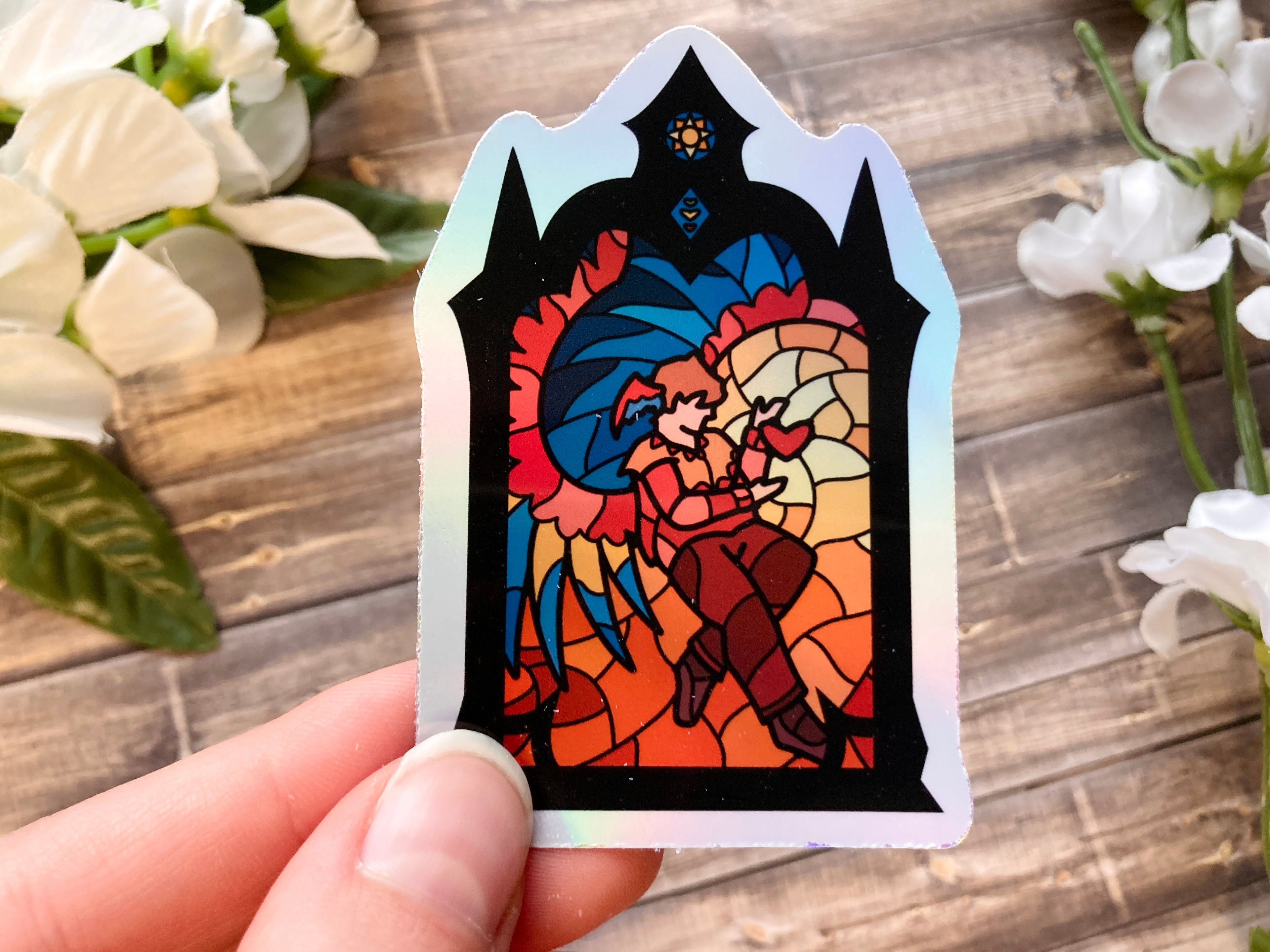Stained Glass Life Winners Holo Stickers
