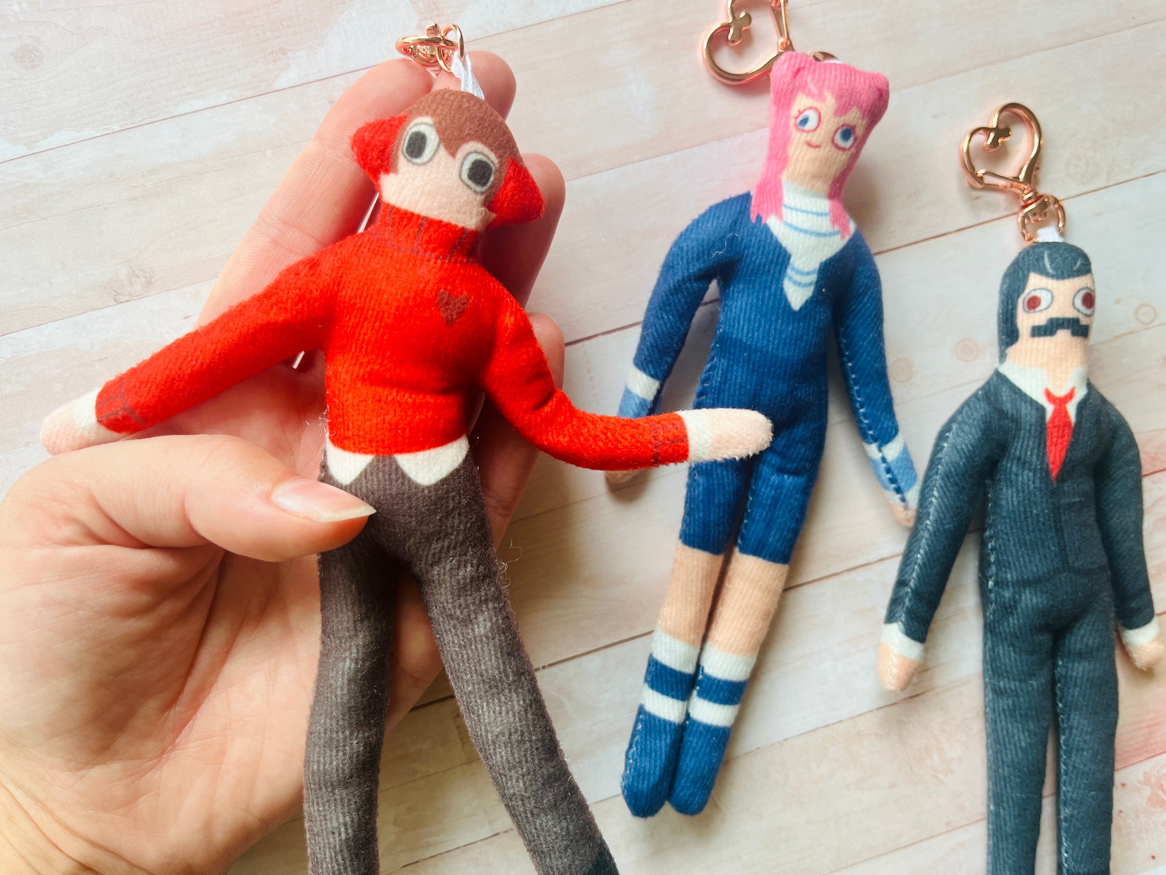 Life Series Mystery Bag Bendy Doll Keychains