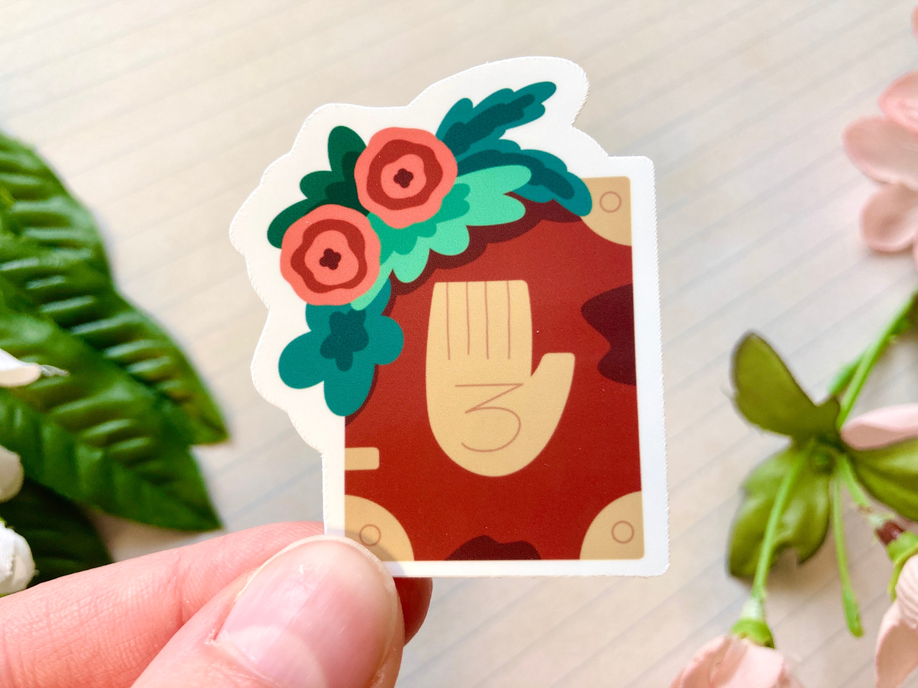 Floral Journal Vinyl Sticker