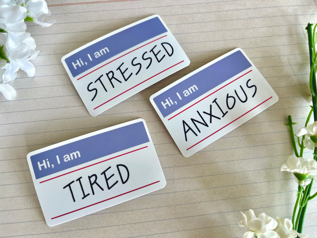 Hi, I'm Anxious Vinyl Stickers