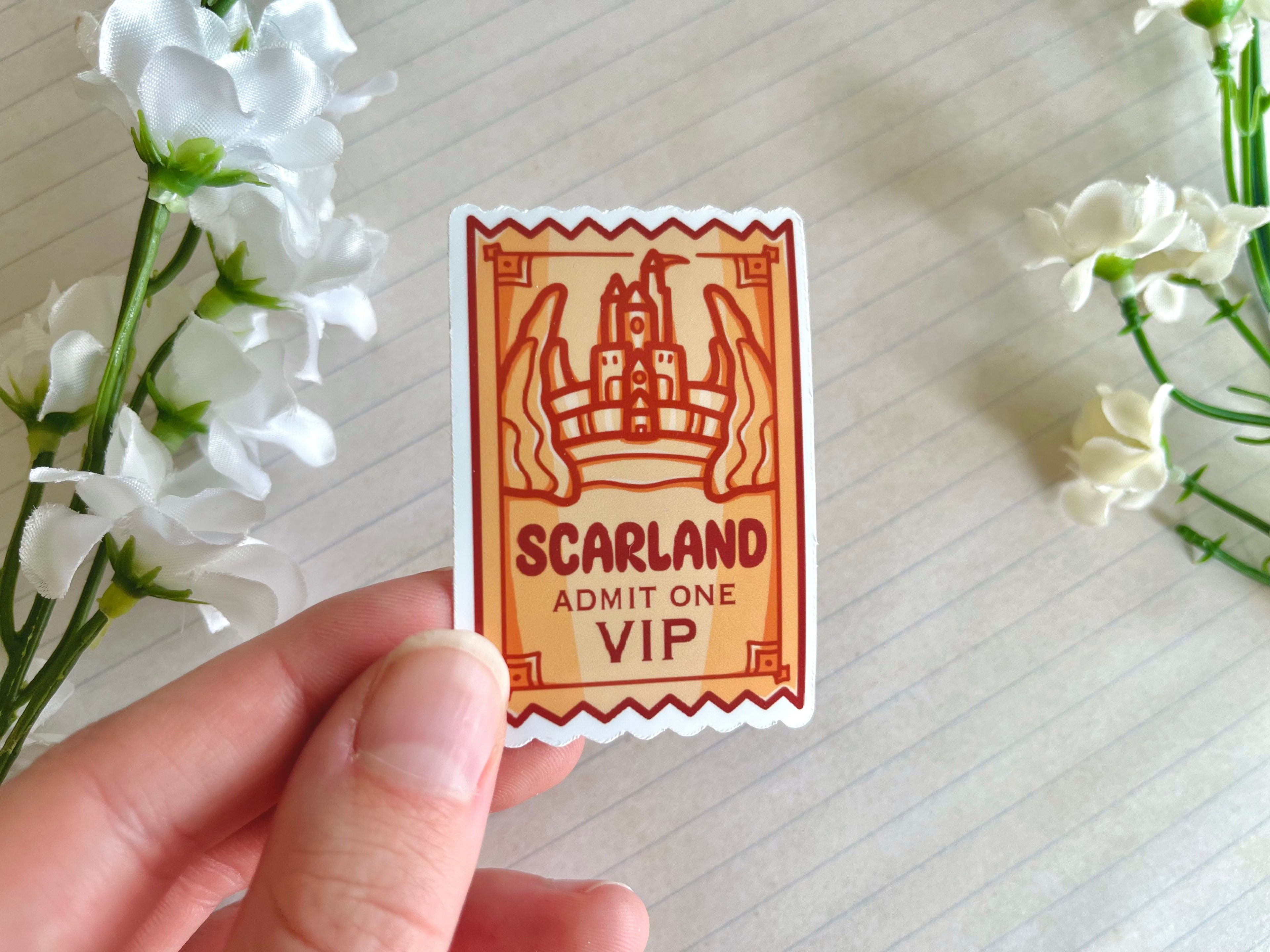 Park Ticket Vinyl Sticker