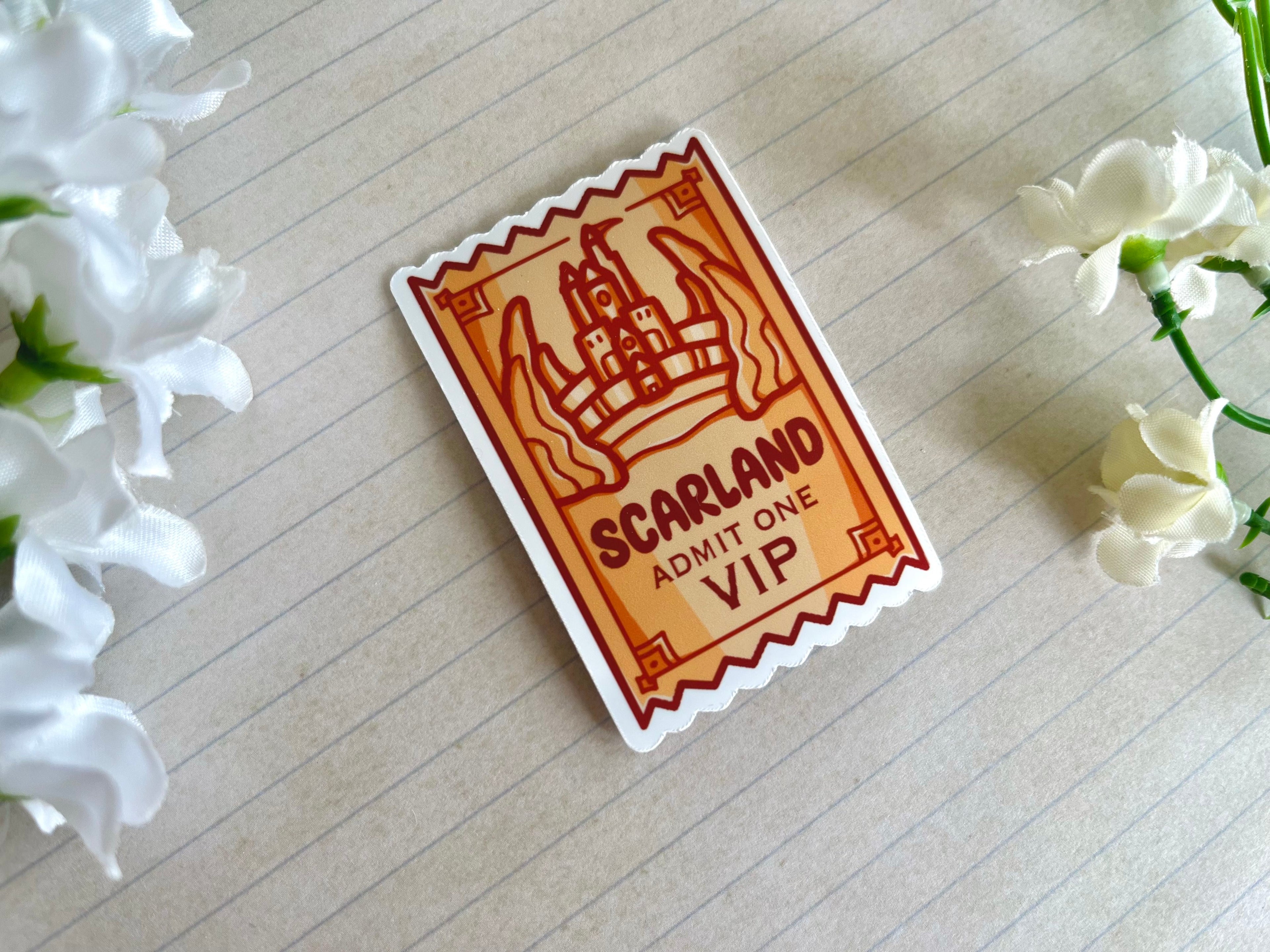 Park Ticket Vinyl Sticker