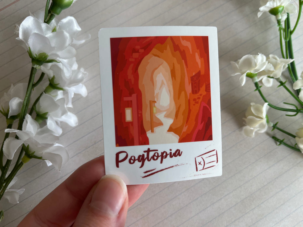 Pogtopia Polaroid Vinyl Sticker