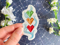 Life Hardcore Hearts Vinyl Sticker