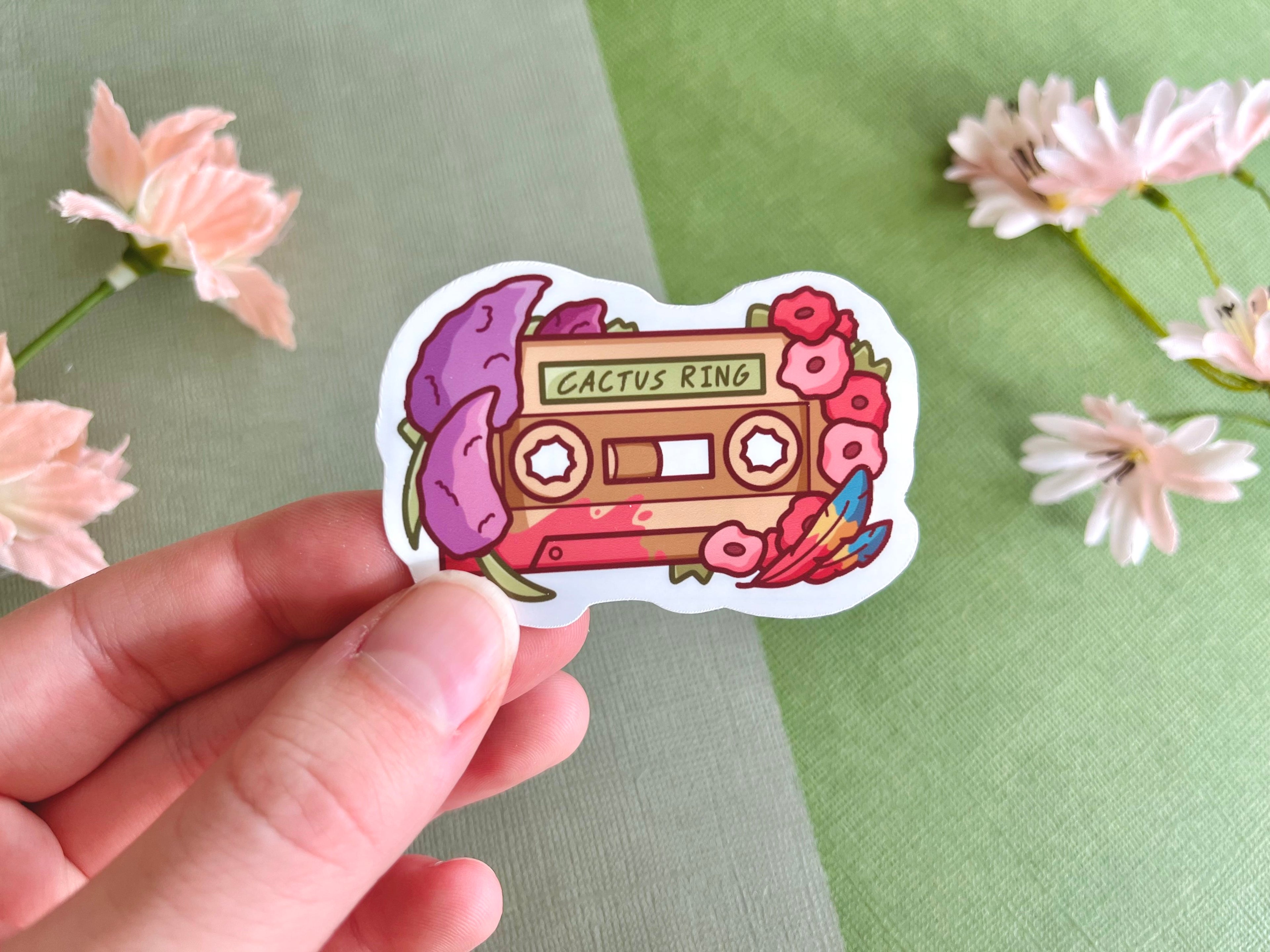 Desert Duo Cassette Tape Vinyl Stickers