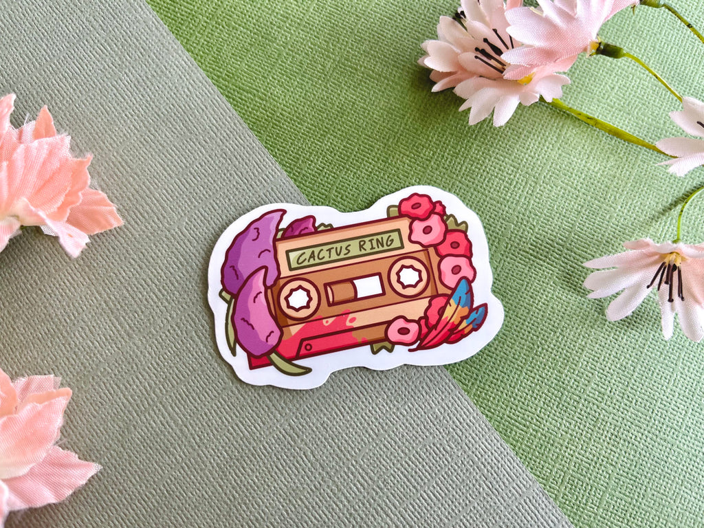 Desert Duo Cassette Tape Vinyl Stickers