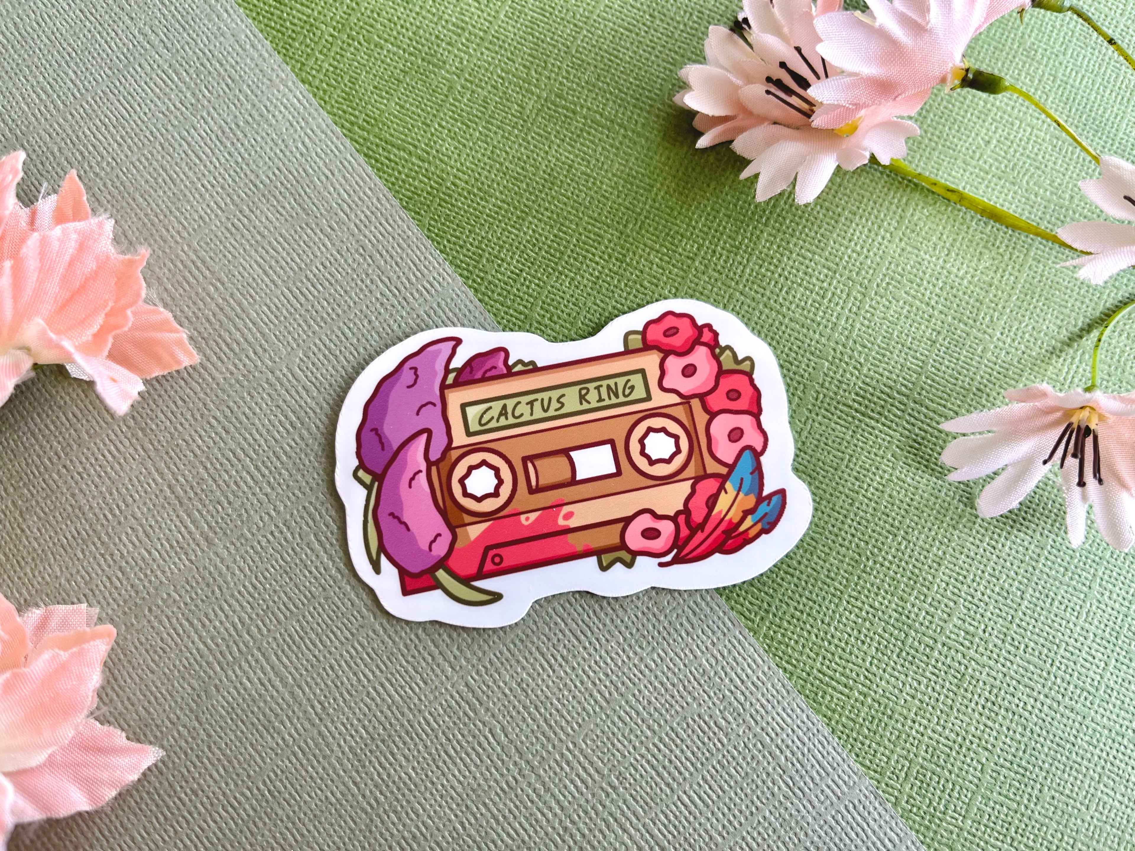 Desert Duo Cassette Tape Vinyl Stickers