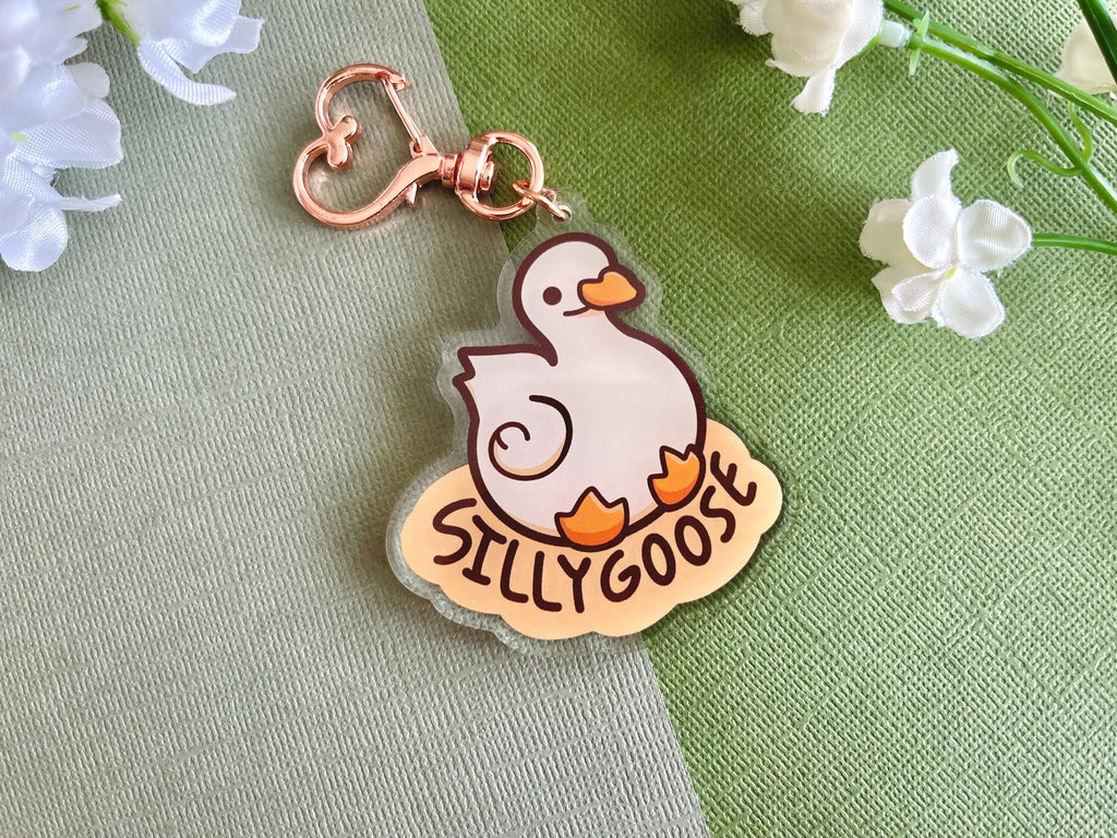 Silly Goose Acrylic Keychain