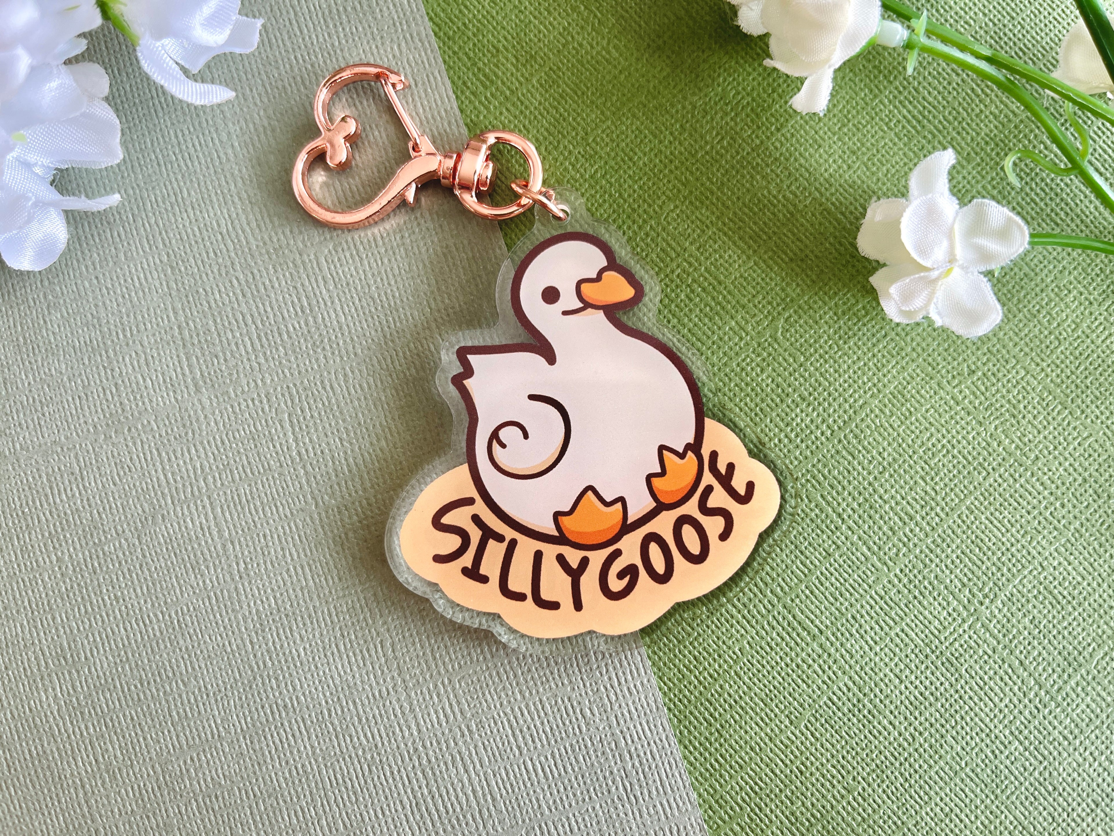 Silly Goose Acrylic Keychain