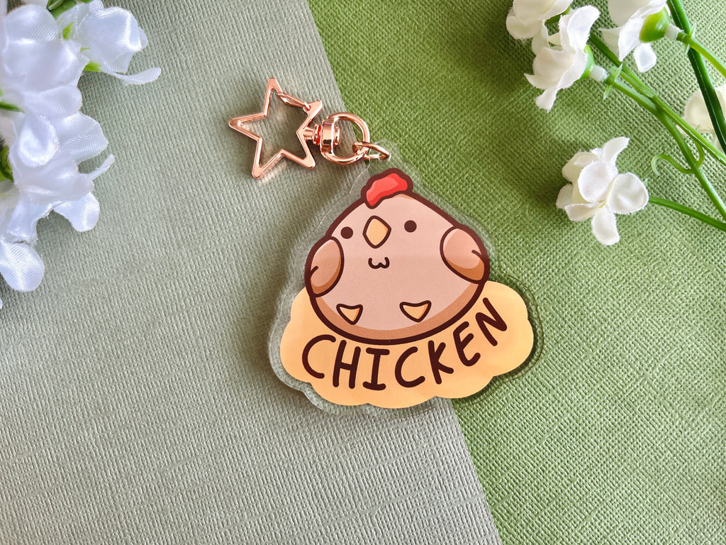 Fat Controller Keychain Fat Cute Acrylic Keychain – Winterstar Art