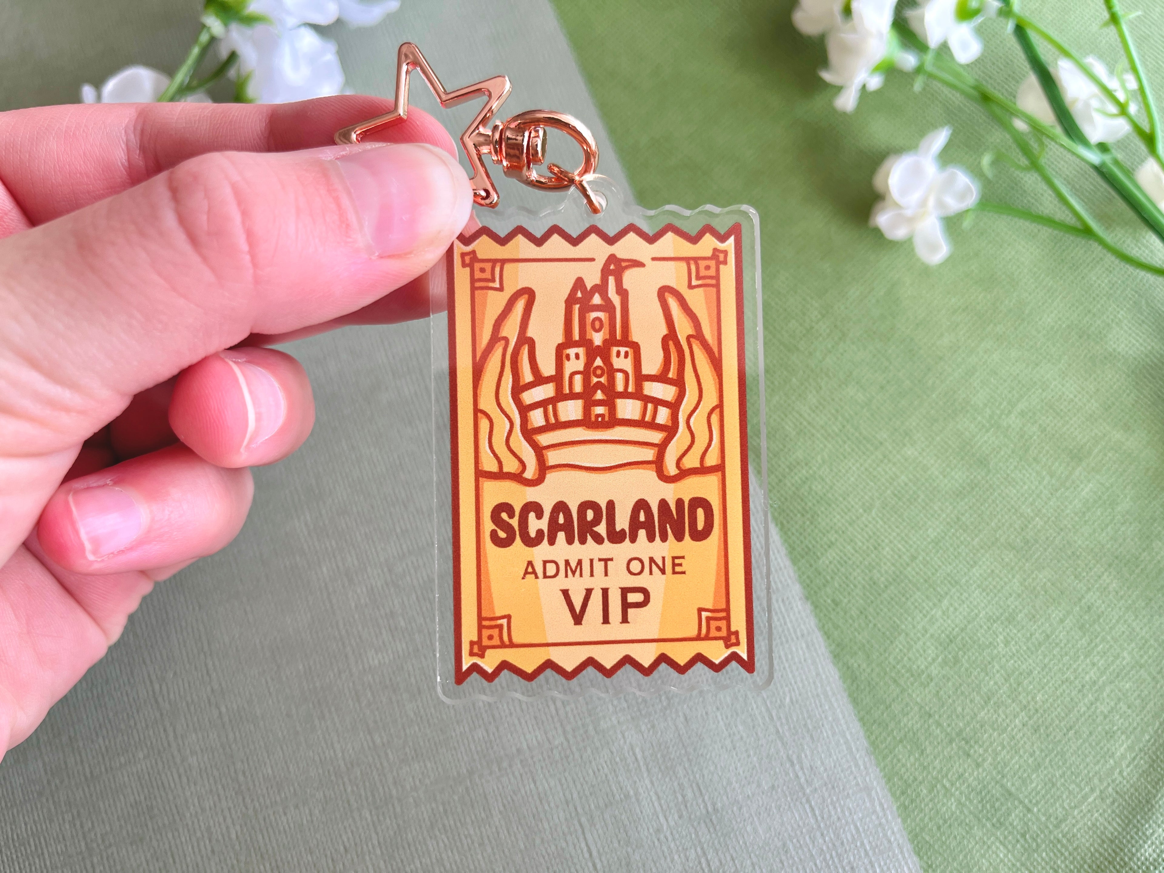 Ticket Acrylic Keychain