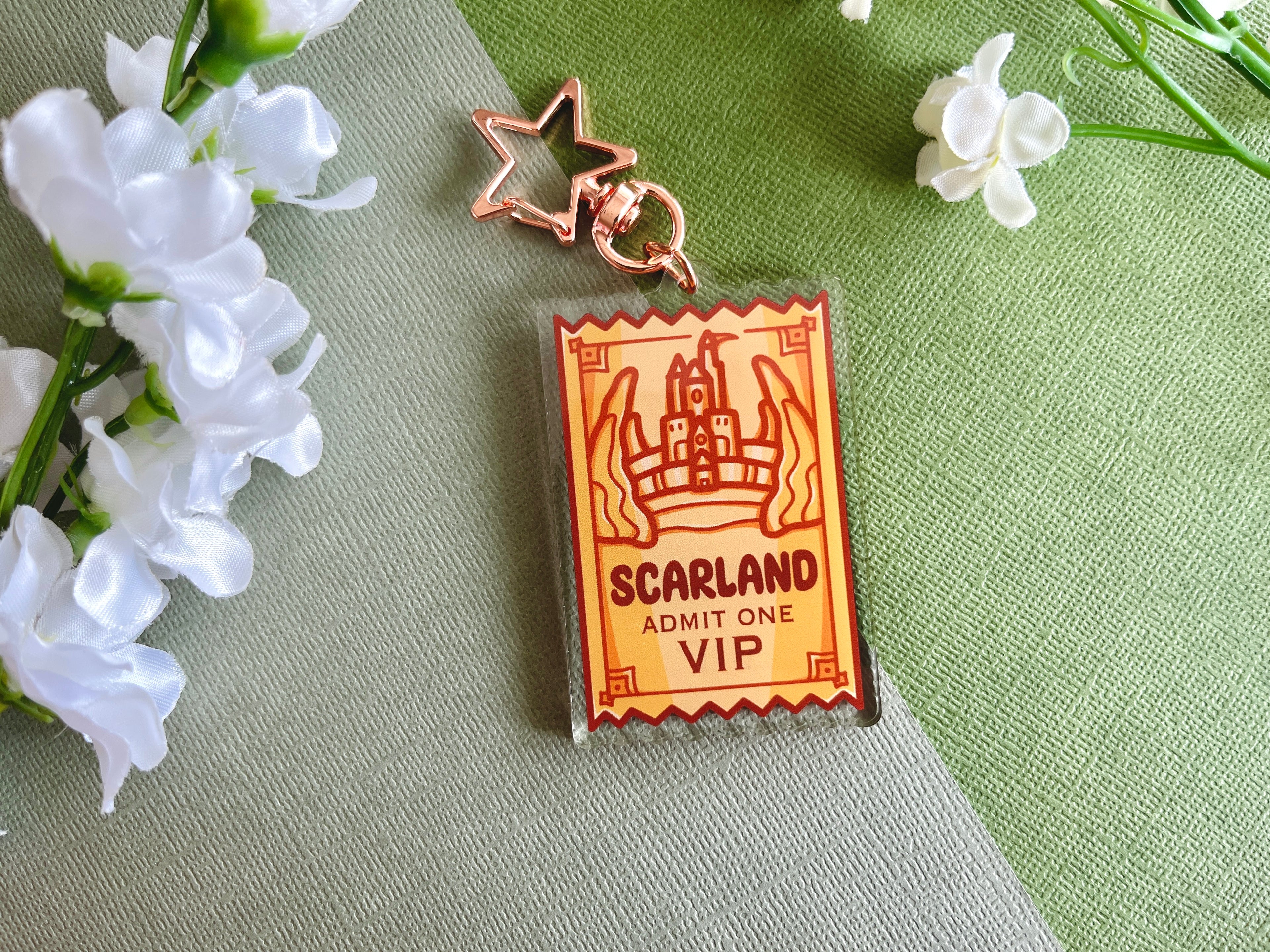Ticket Acrylic Keychain