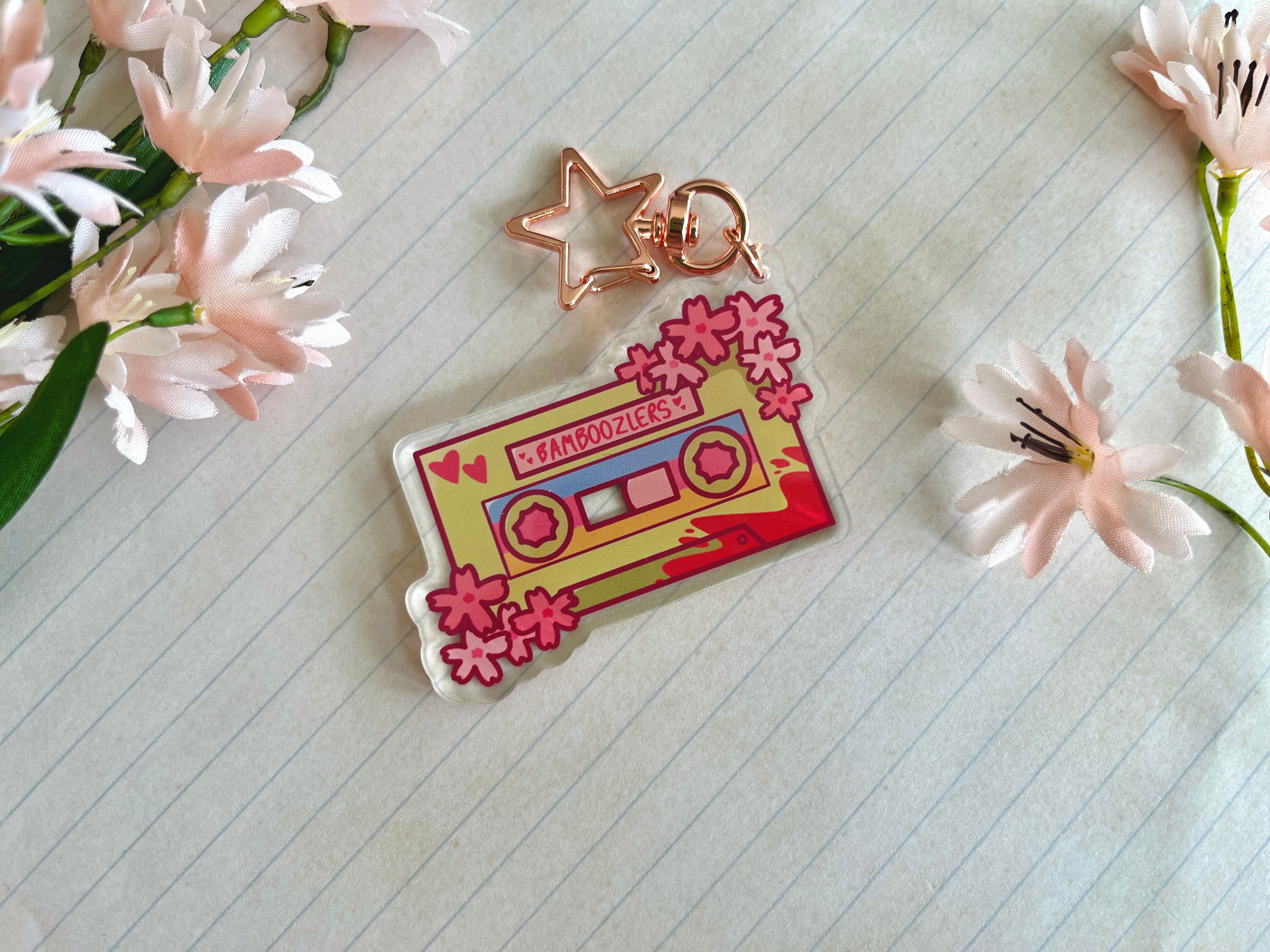 Bamboozlers Cassette Tape Acrylic Keychain